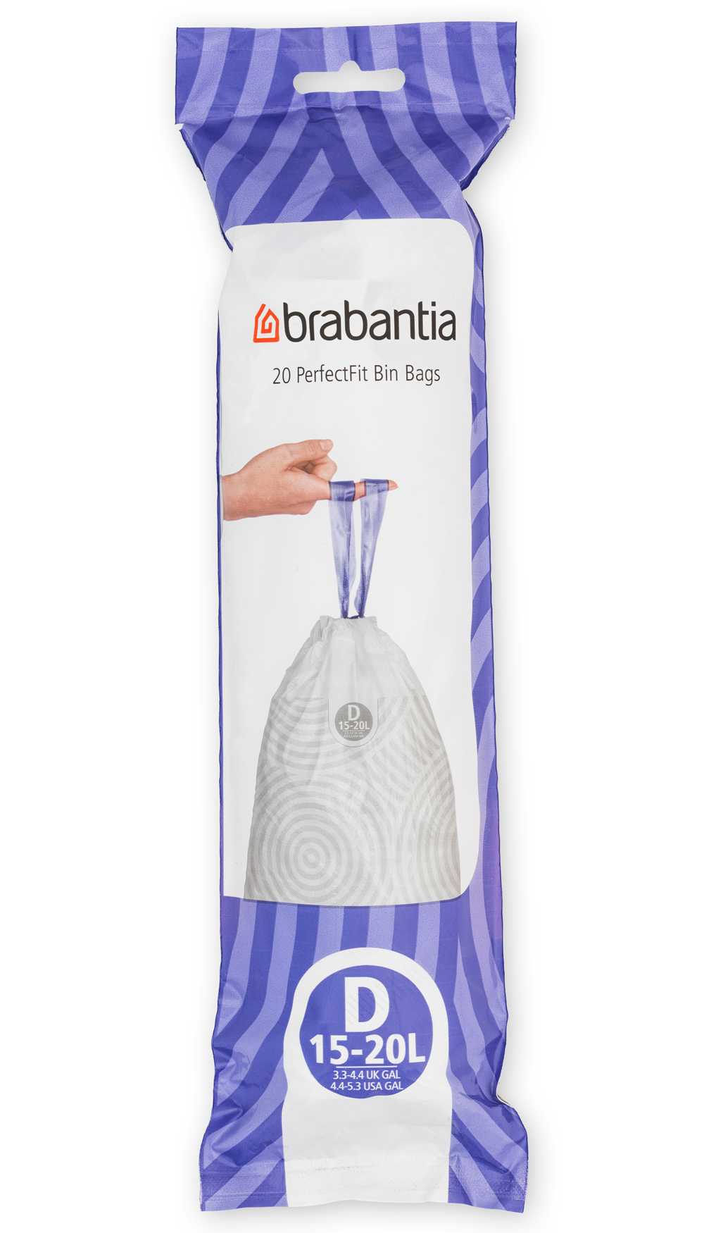 Brabantia PerfectFit saci de gunoi 20 l alb 246760