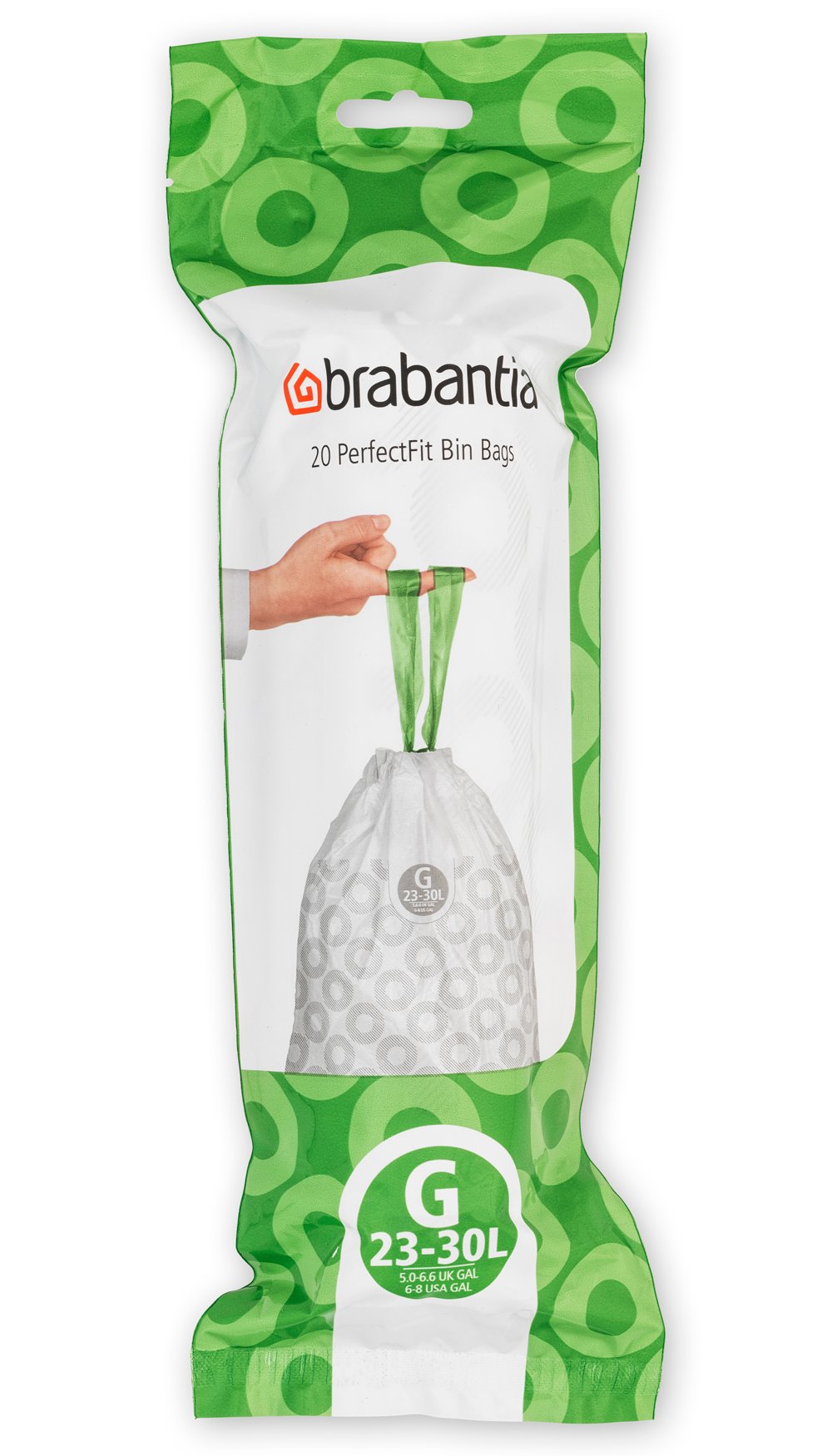 Brabantia PerfectFit saci de gunoi 30 l alb 246265