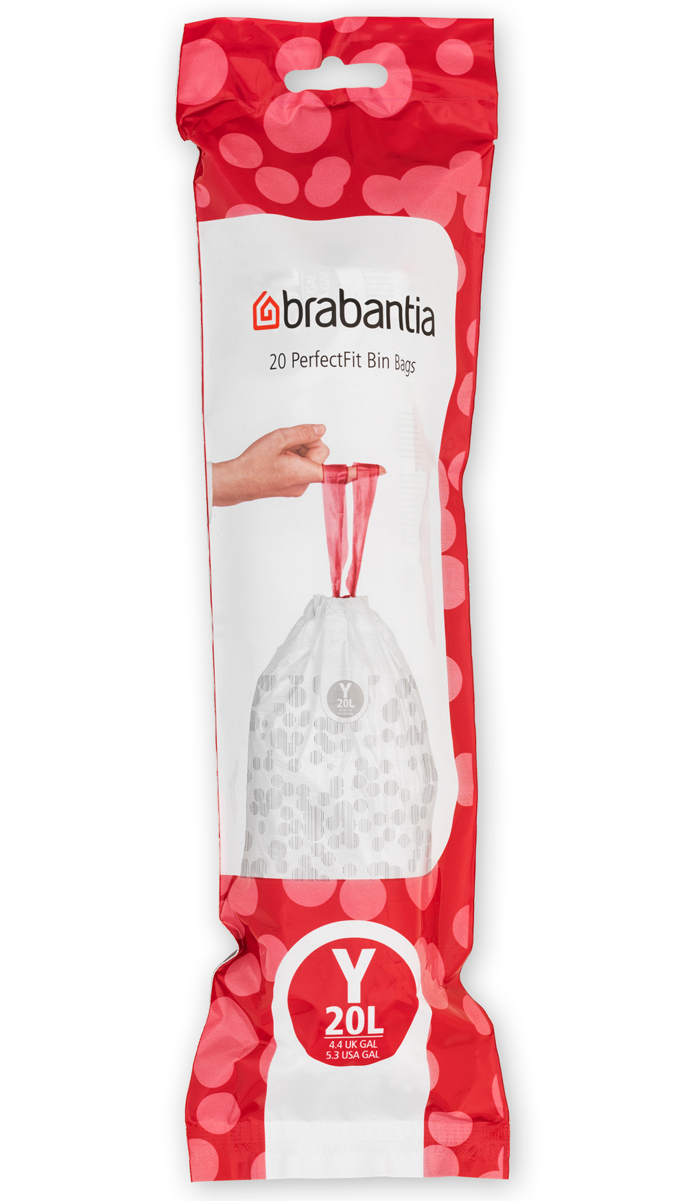 Brabantia PerfectFit saci de gunoi 20 l alb 116742