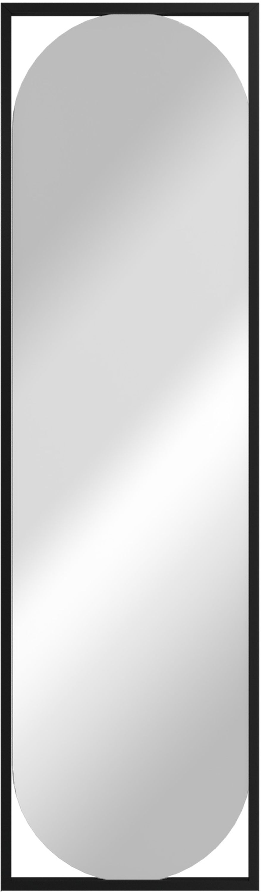 Styler Marbella oglindă 37x132 cm oval negru LU-12349