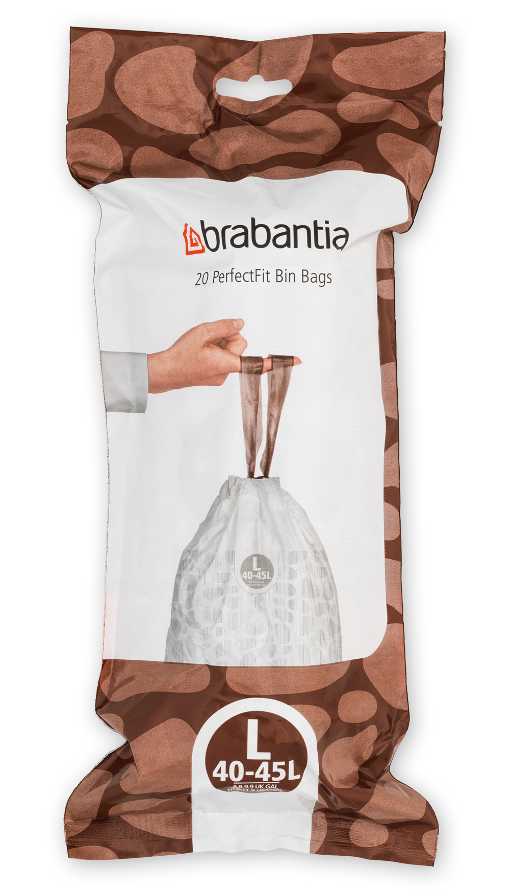 Brabantia PerfectFit saci de gunoi 45 l alb 138607