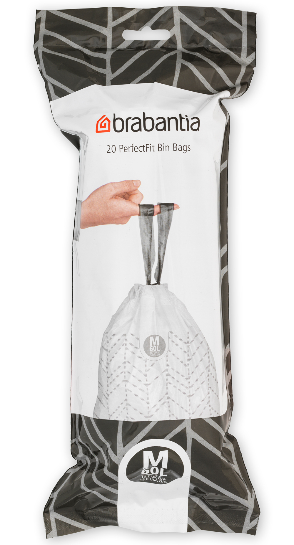 Brabantia PerfectFit saci de gunoi 60 l alb 100338