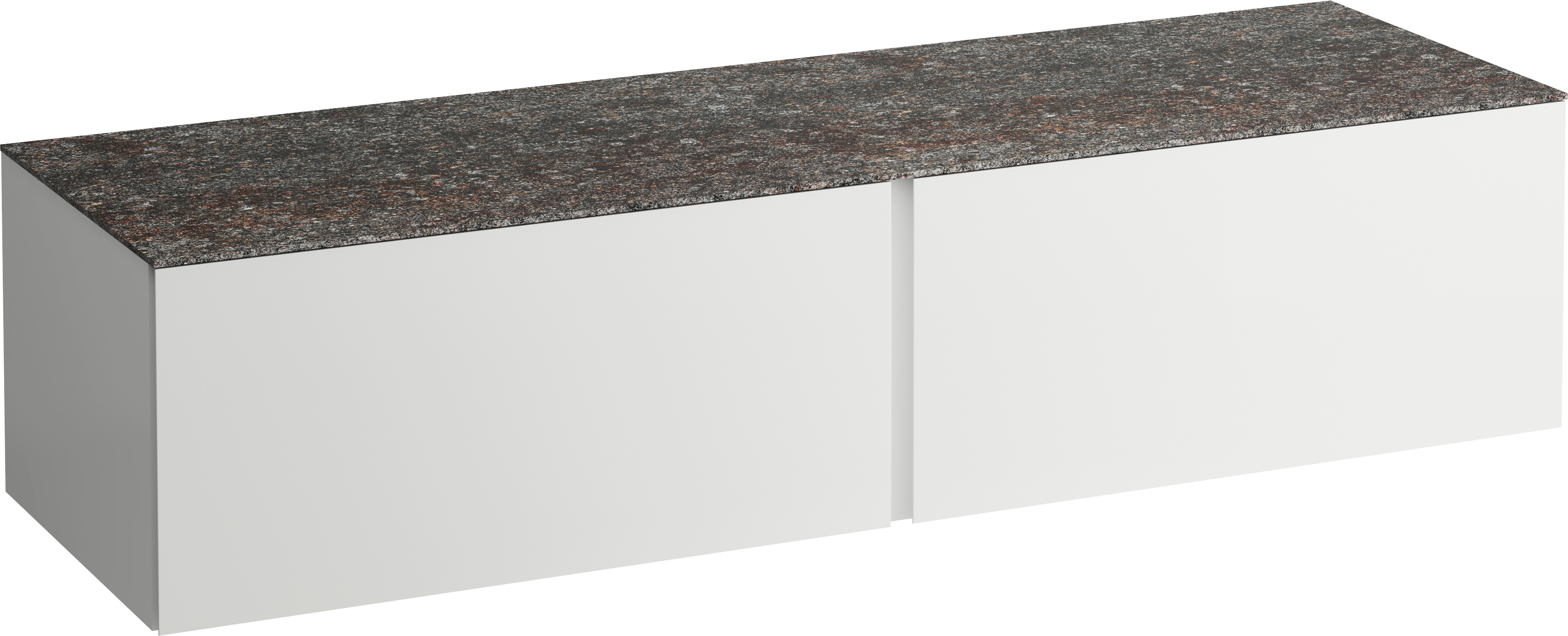 Laufen Il Bagno Alessi dulap cu blat 160x50x37 cm sub chiuveta pe perete alb H4323300972601