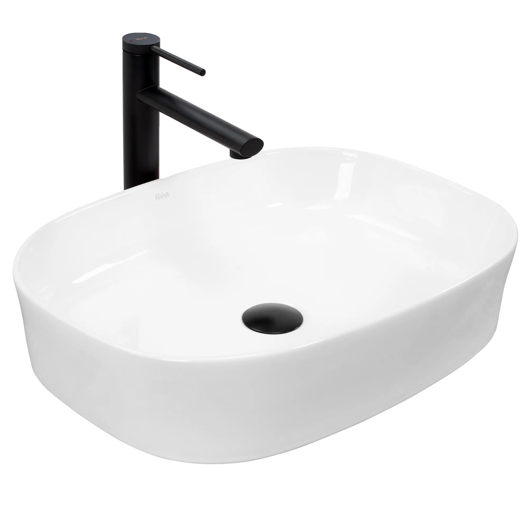 Rea Angie lavoar 52x38 cm dreptunghiular de blat alb REAU4121