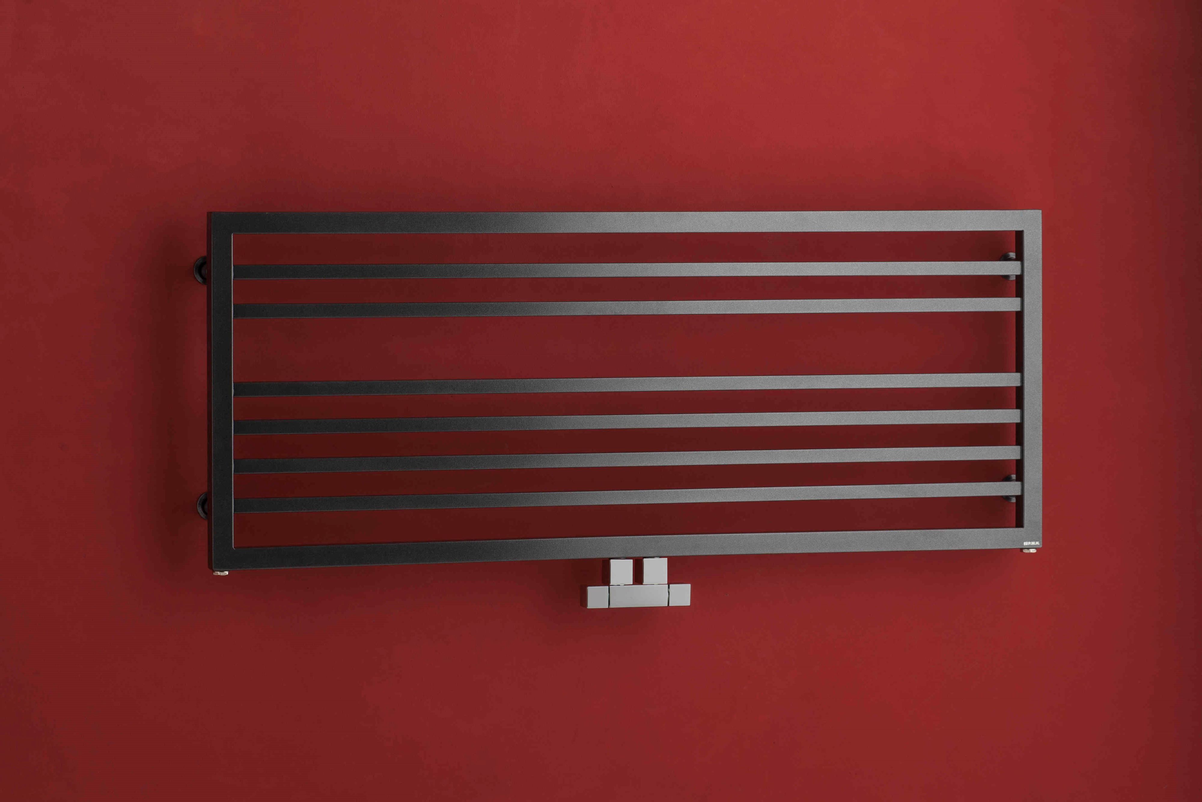 P.M.H. Avento Frame calorifer de baie decorativ 48x90.5 cm negru AVFLB