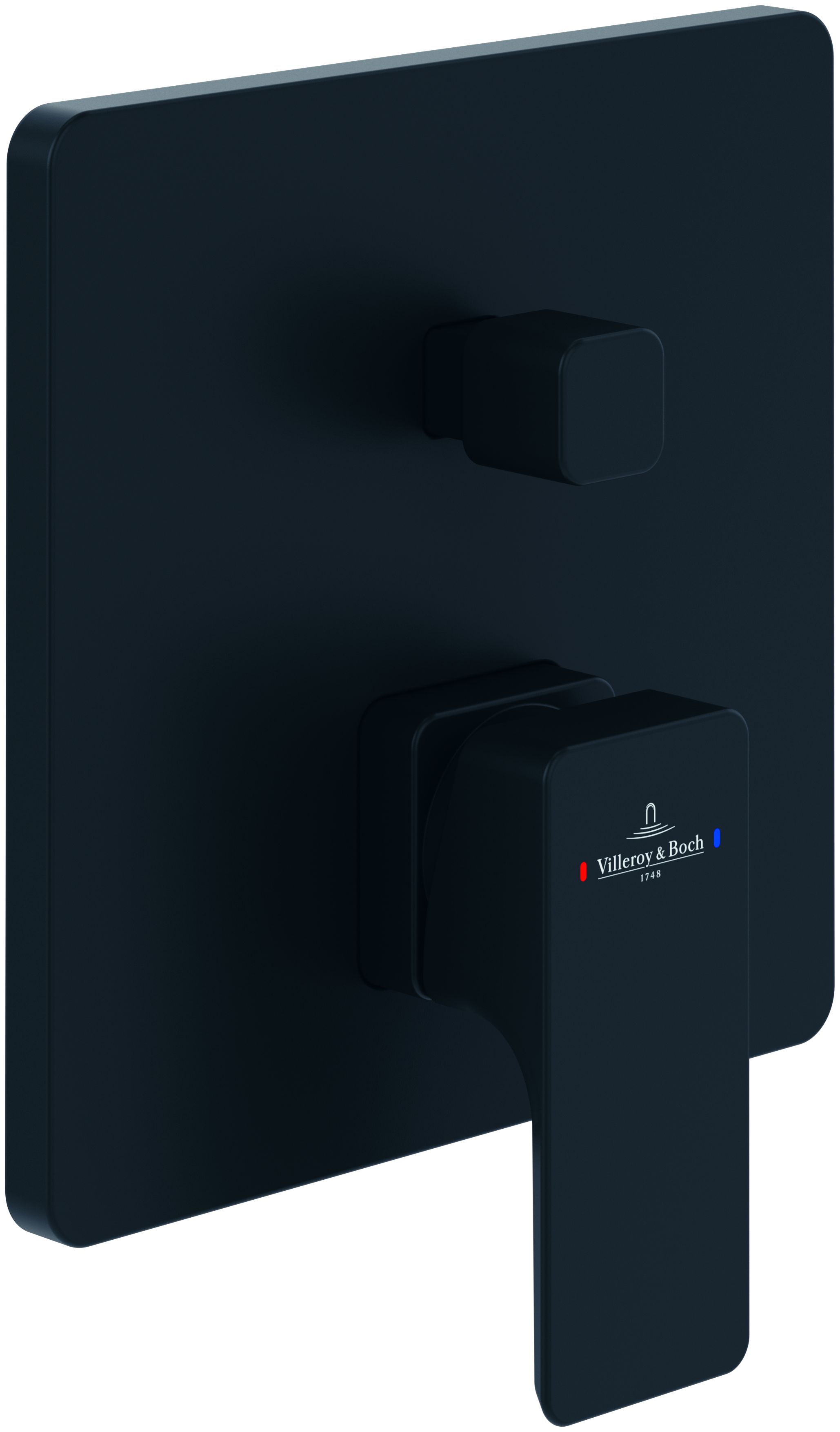 Villeroy & Boch Subway 3.0 baterie cadă-duș ascuns negru TVS112003000K5