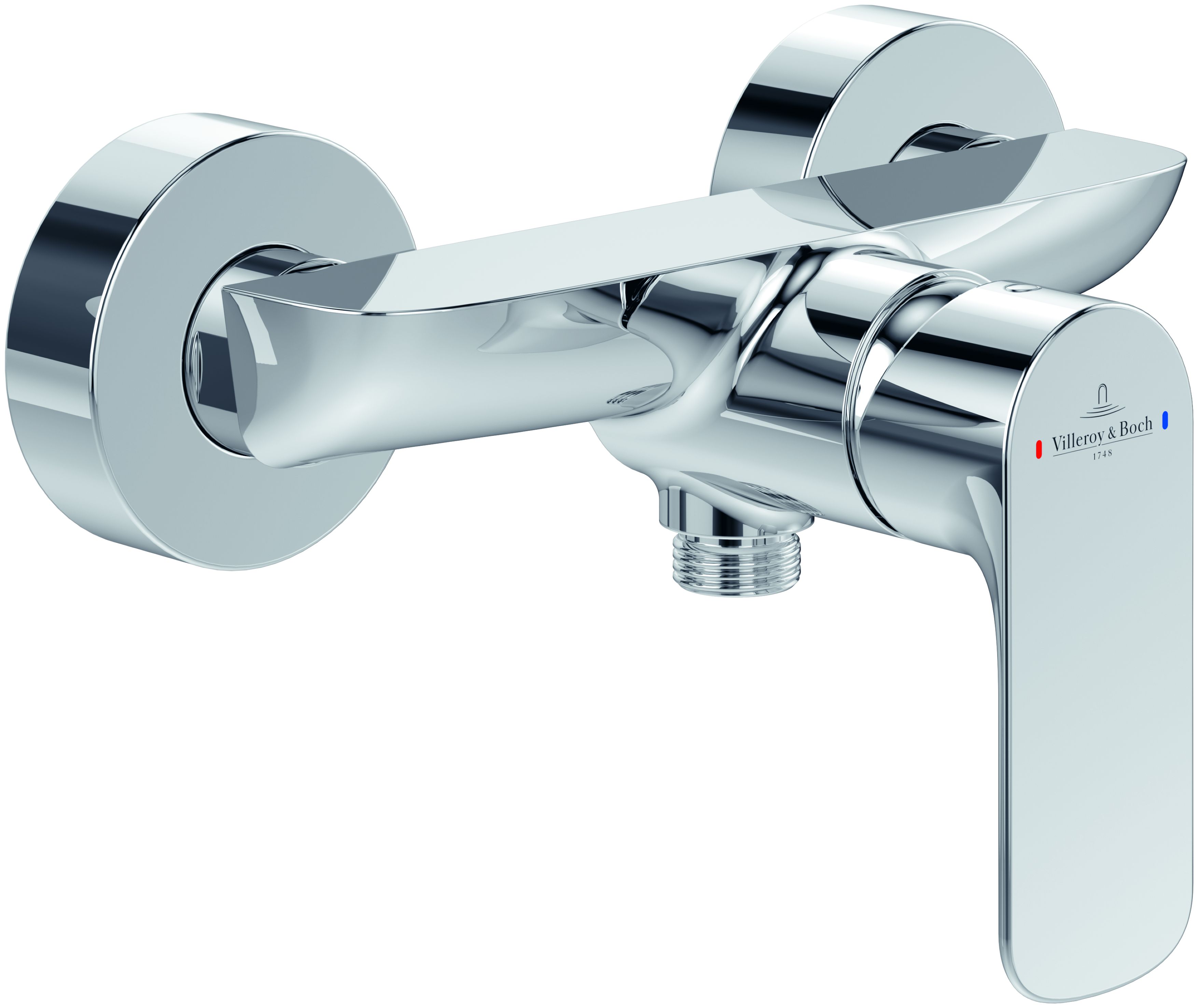 Villeroy & Boch O.Novo baterie de duș perete crom TVS10400100061