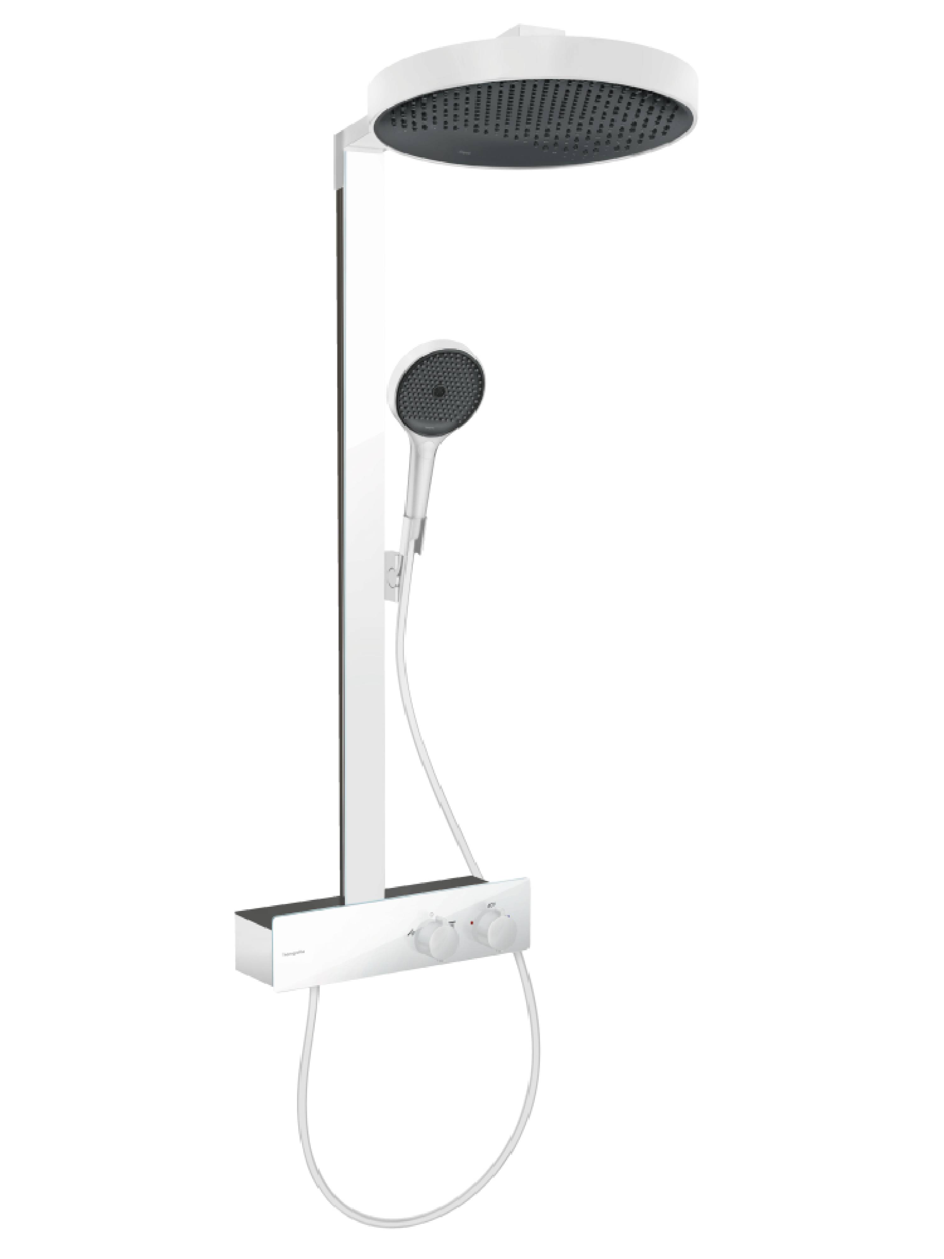 Hansgrohe Rainfinity set de duș perete cu termostat cu duș de ploaie alb 26853700