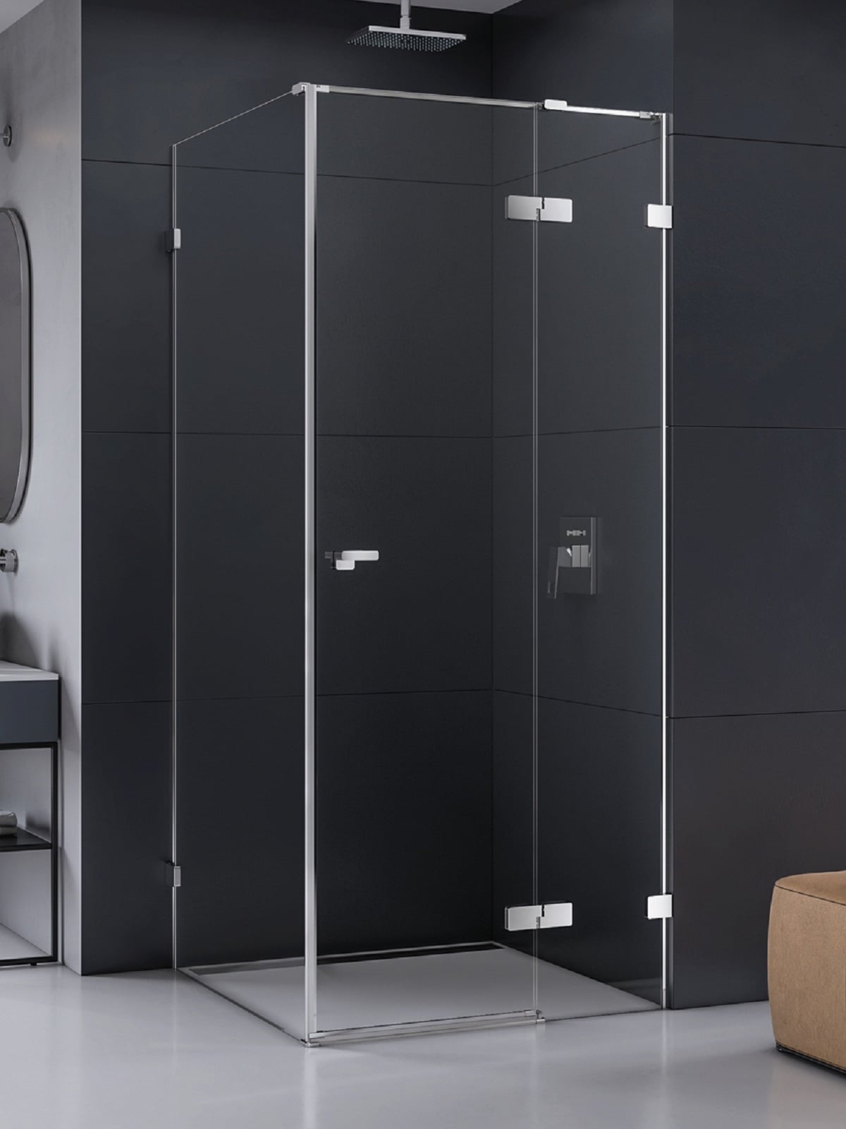 New Trendy Eventa cabină de duș 120x120 cm pătrat crom luciu/sticlă transparentă EXK-4527