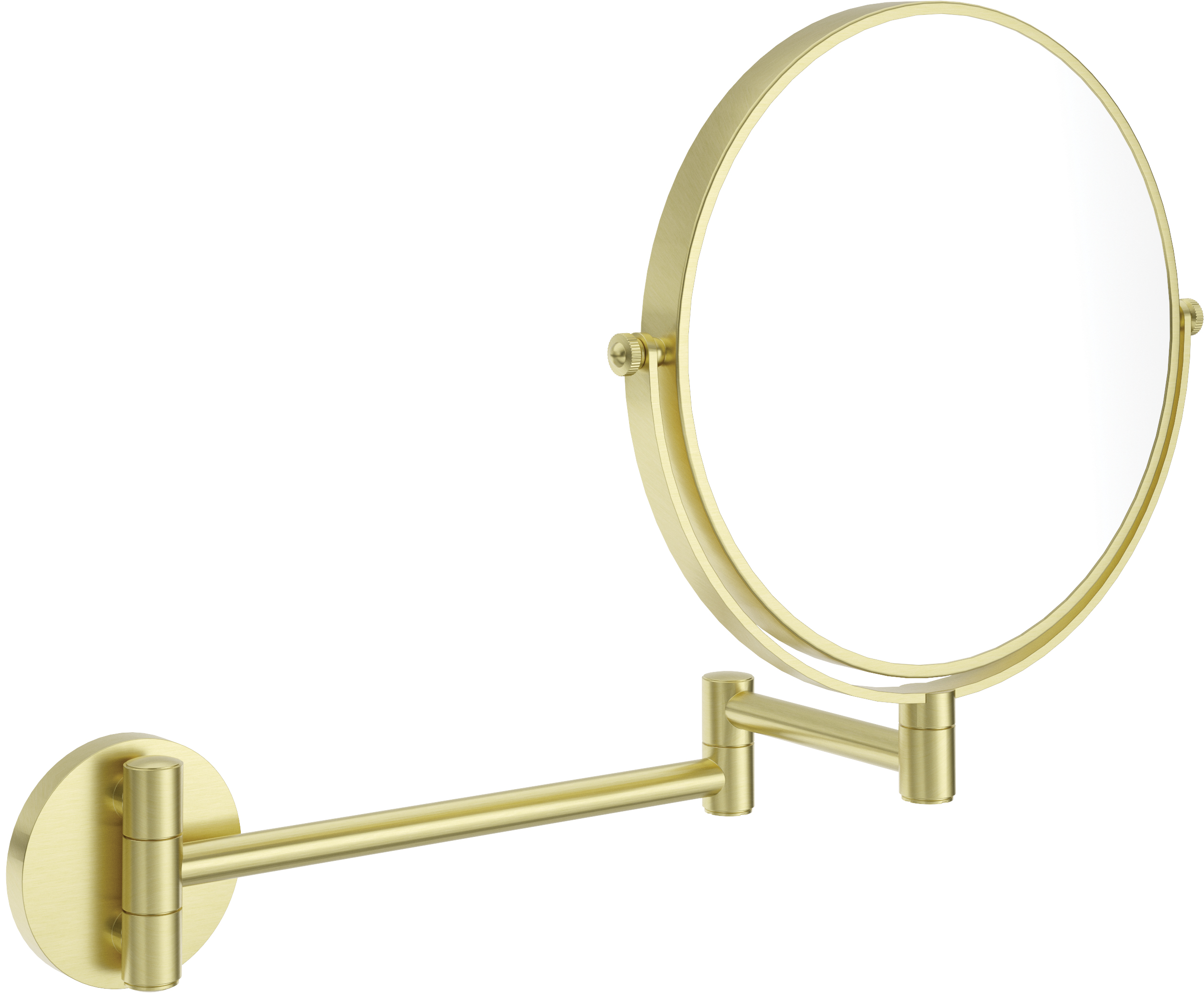 Deante Round oglindă cosmetică 23.2x28.2 cm rotunde auriu ADR_R811