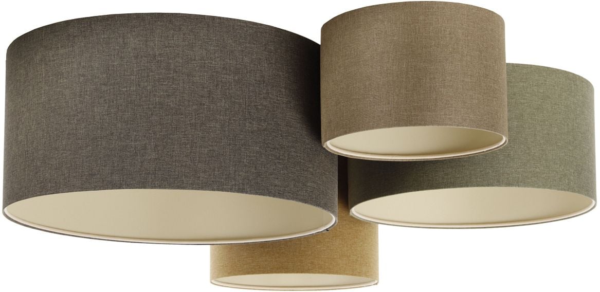 BPS Koncept Boho Ellegant lampă de tavan 4x60 W verde-maro 084-072