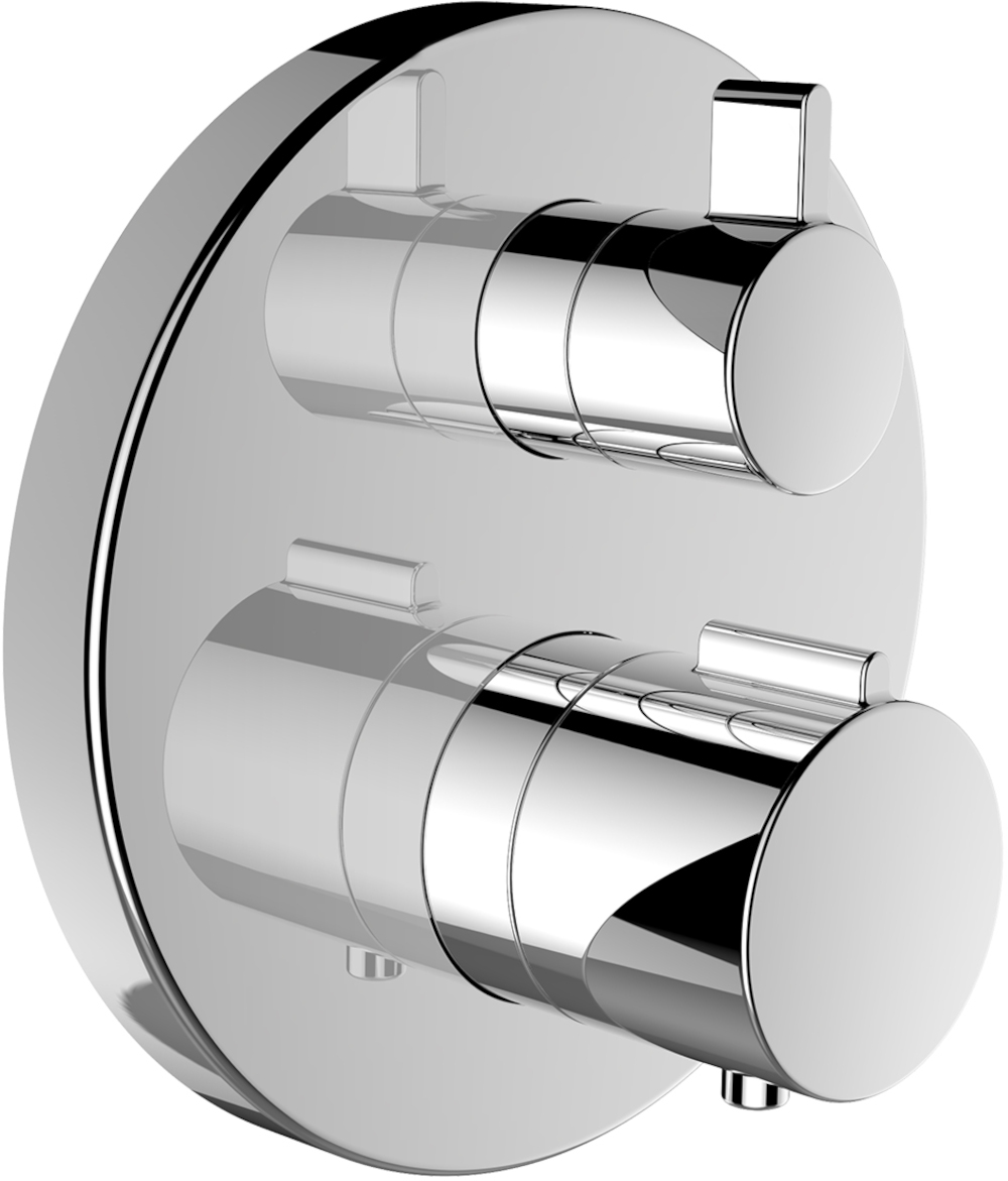 Laufen City Therm baterie cadă-duș ascuns cu termostat crom HF905475100000