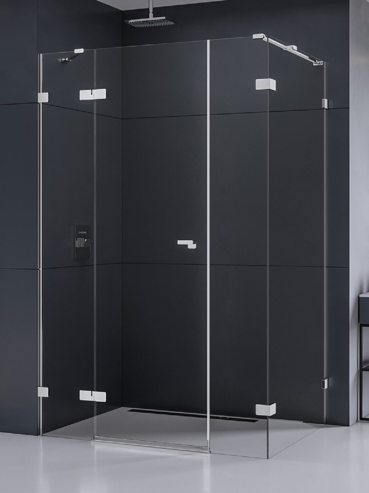 New Trendy Eventa cabină de duș 110x90 cm dreptunghiular crom luciu/sticlă transparentă EXK-4559