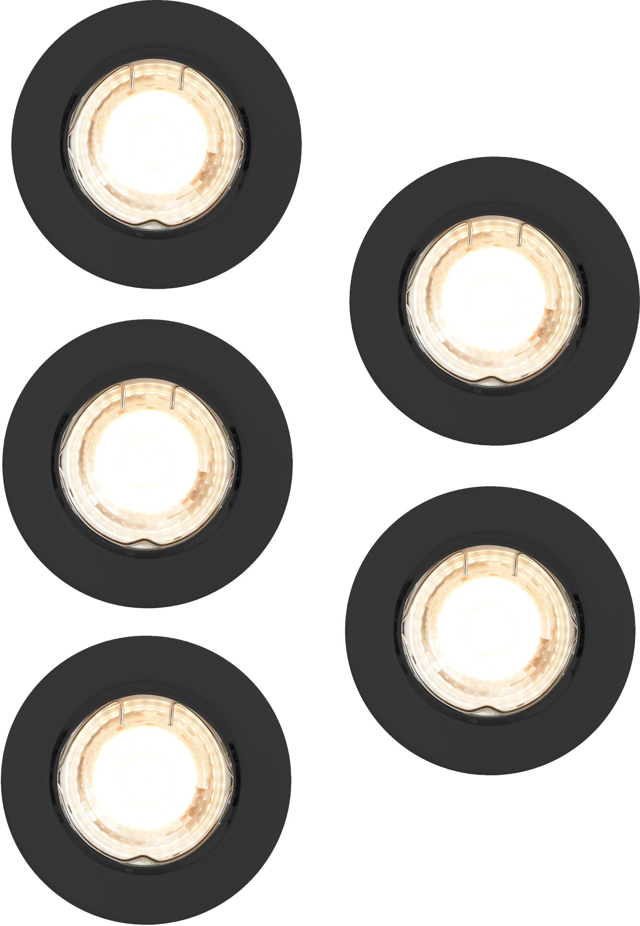 Nordlux Canis lampă încorporată 5x4.7 W negru 49750103