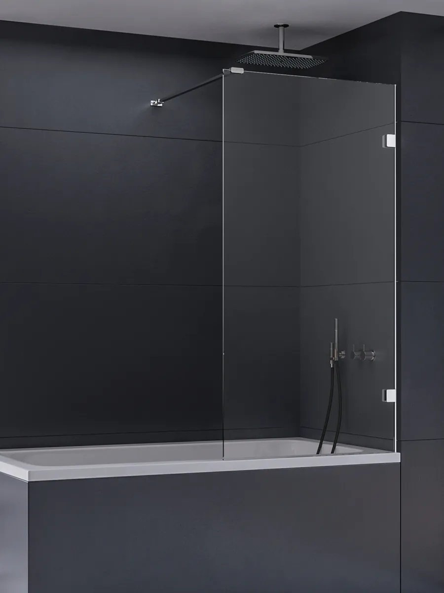New Trendy Eventa paravan cadă 70 cm o piesă crom luciu/sticlă transparentă EXK-6995-WP