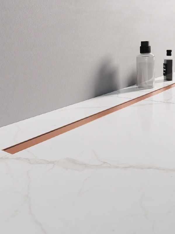 New Trendy Visio Slim Copper Brushed rigolă liniară 90 cm cupru OL-0099