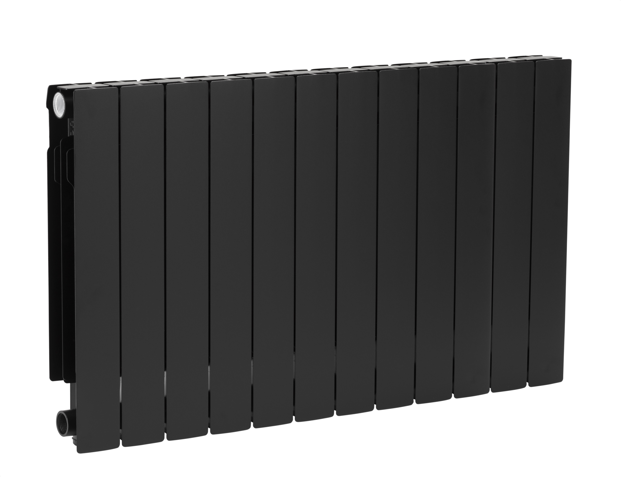 KFA Armatura ADR calorifer de cameră 57x96.6 cm podłączenie lateral negru 763-120-81