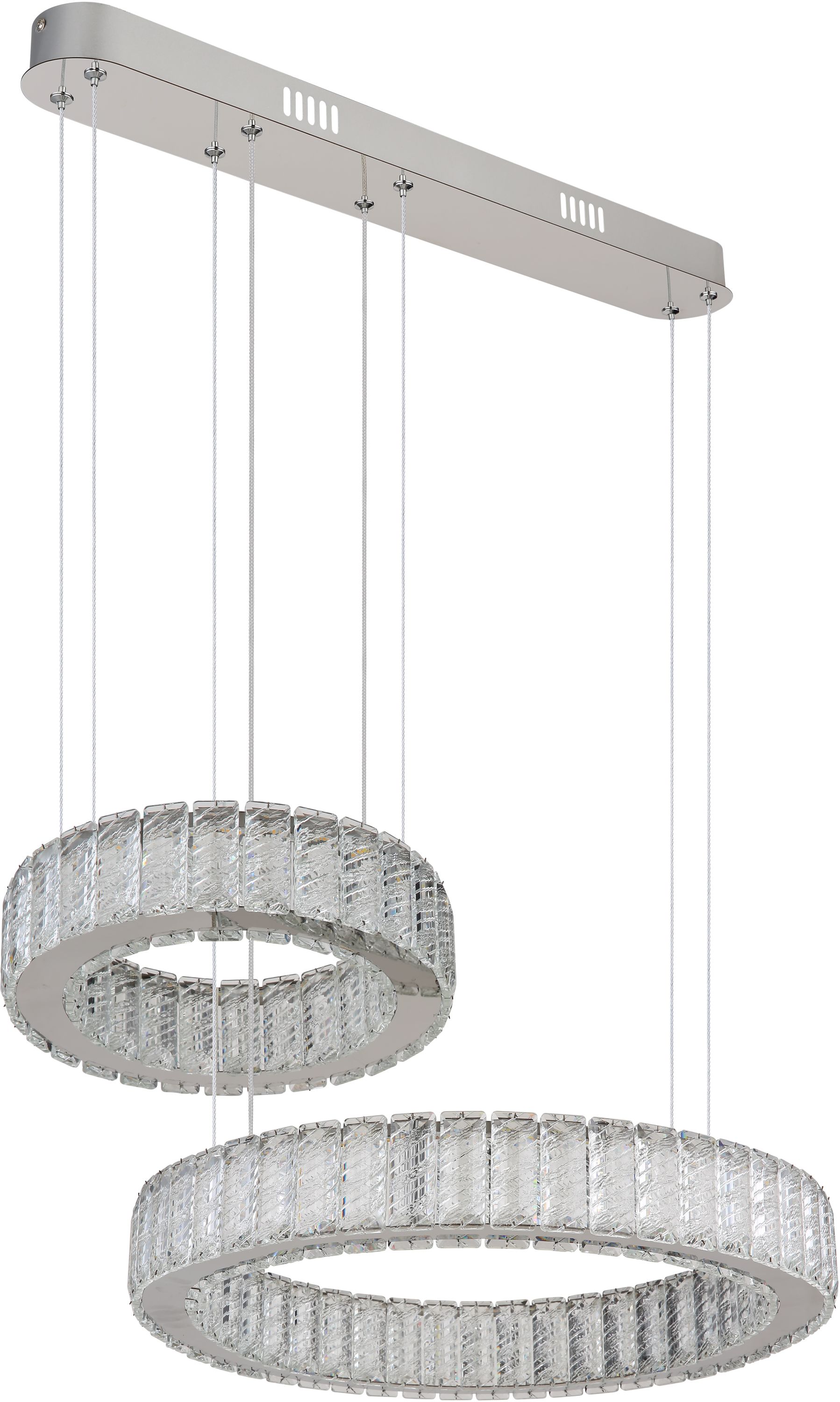 Globo Lighting Mucky lampă suspendată 2x80 W crom-cristal 67162-80