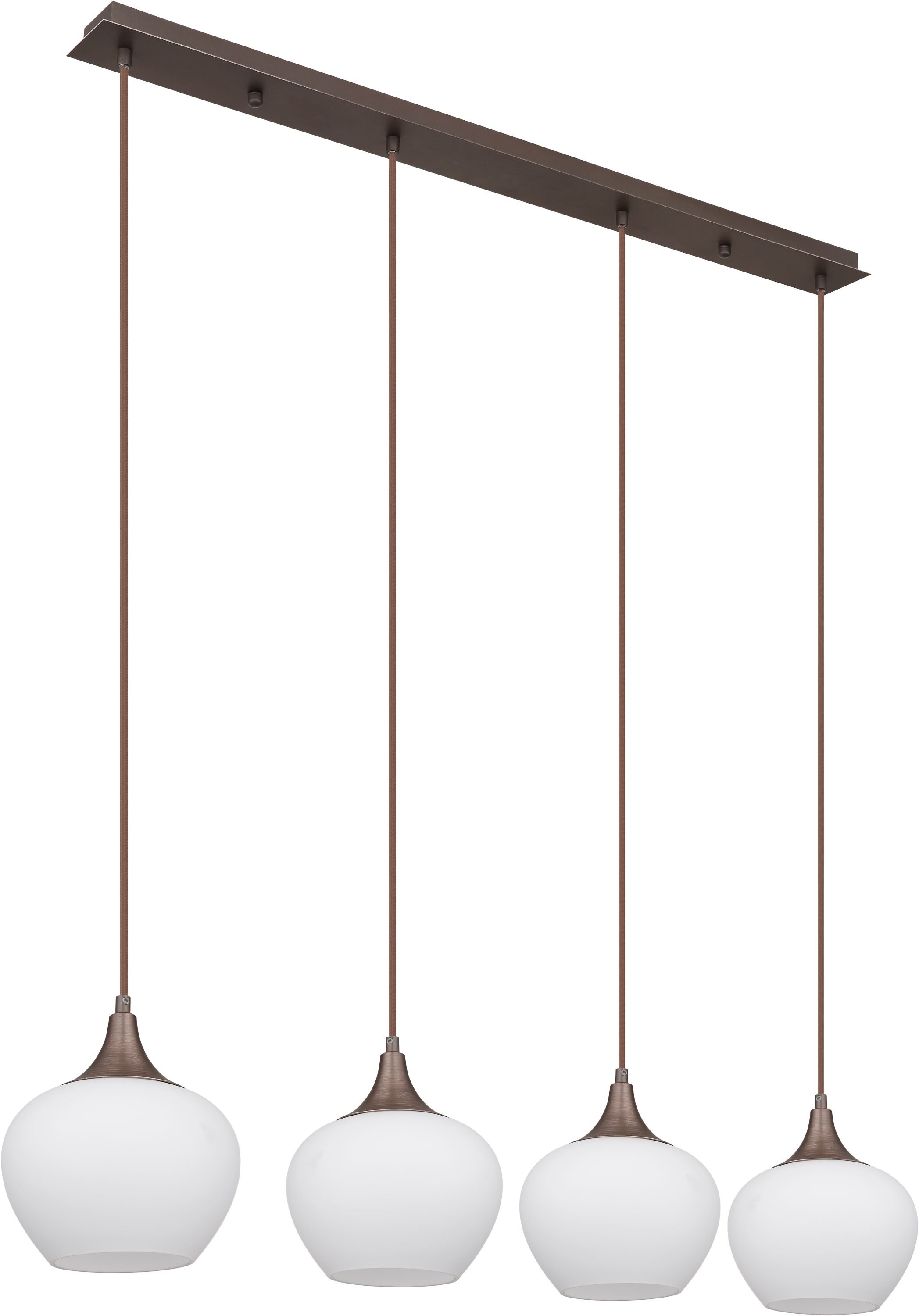 Globo Lighting Maxy lampă suspendată 4x40 W alb-cafea 15548-4HC