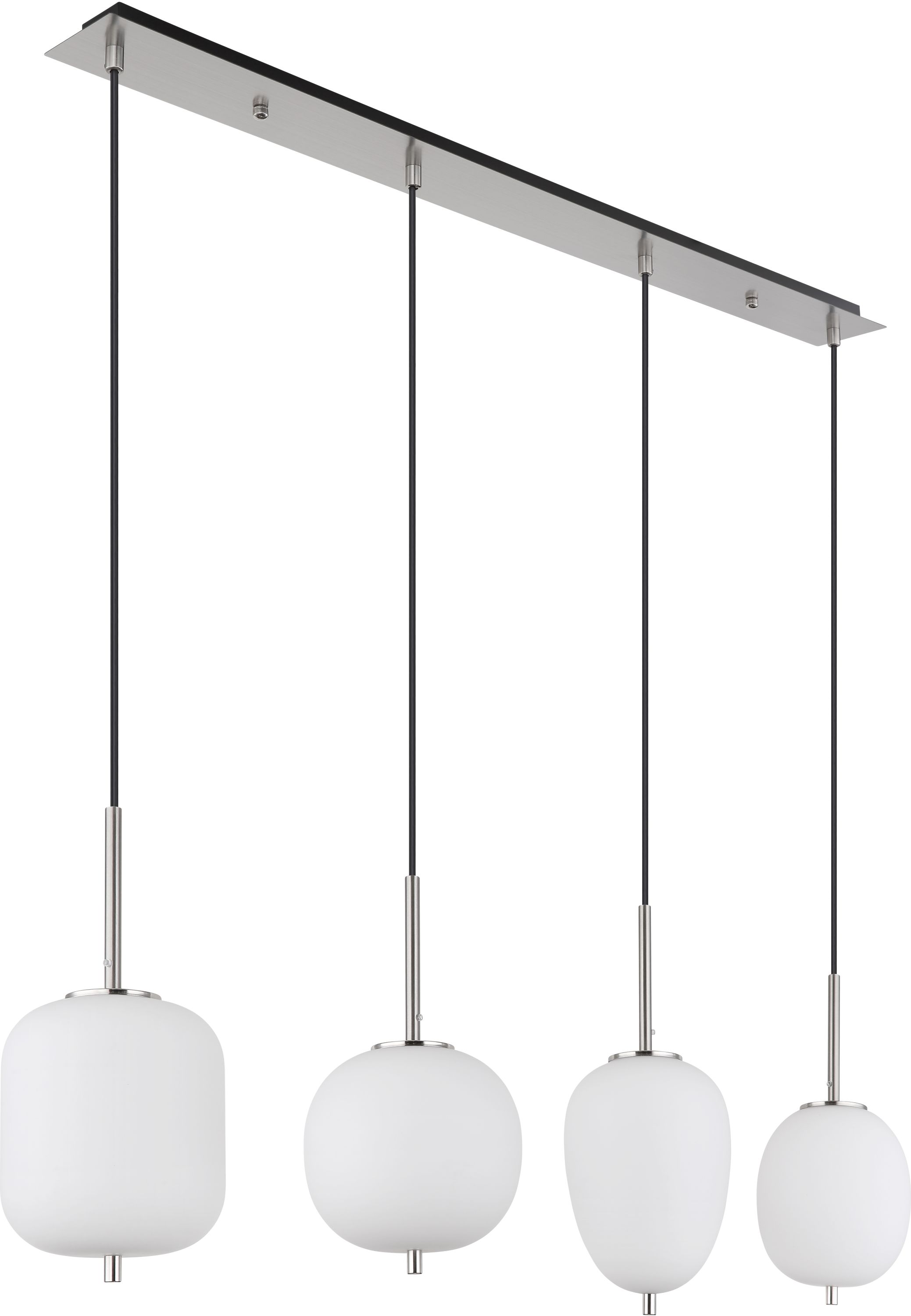 Globo Lighting Blacky I lampă suspendată 4x40 W alb-nichel 15345-4NO