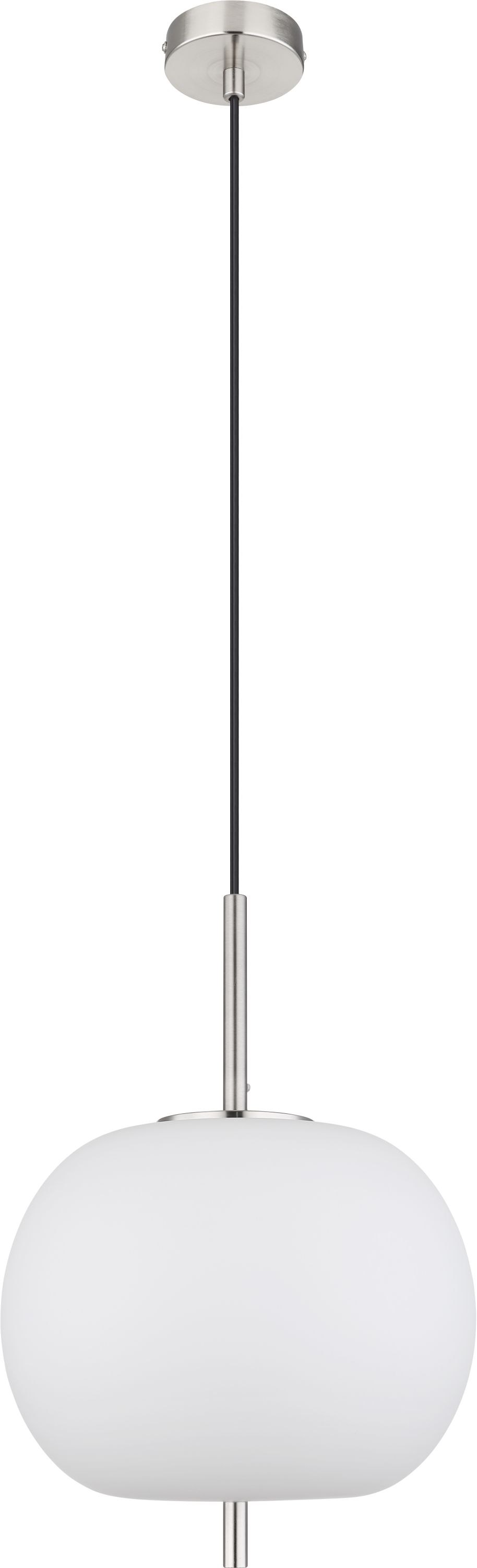 Globo Lighting Blacky I lampă suspendată 1x60 W alb-nichel 15345H1NO