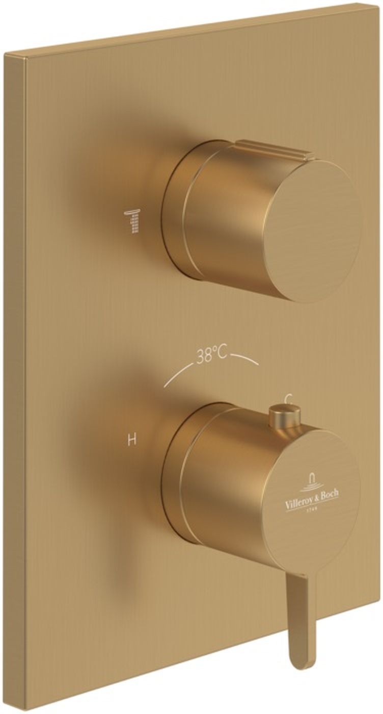 Villeroy & Boch Conum baterie cadă-duș ascuns cu termostat auriu TVS12700200076
