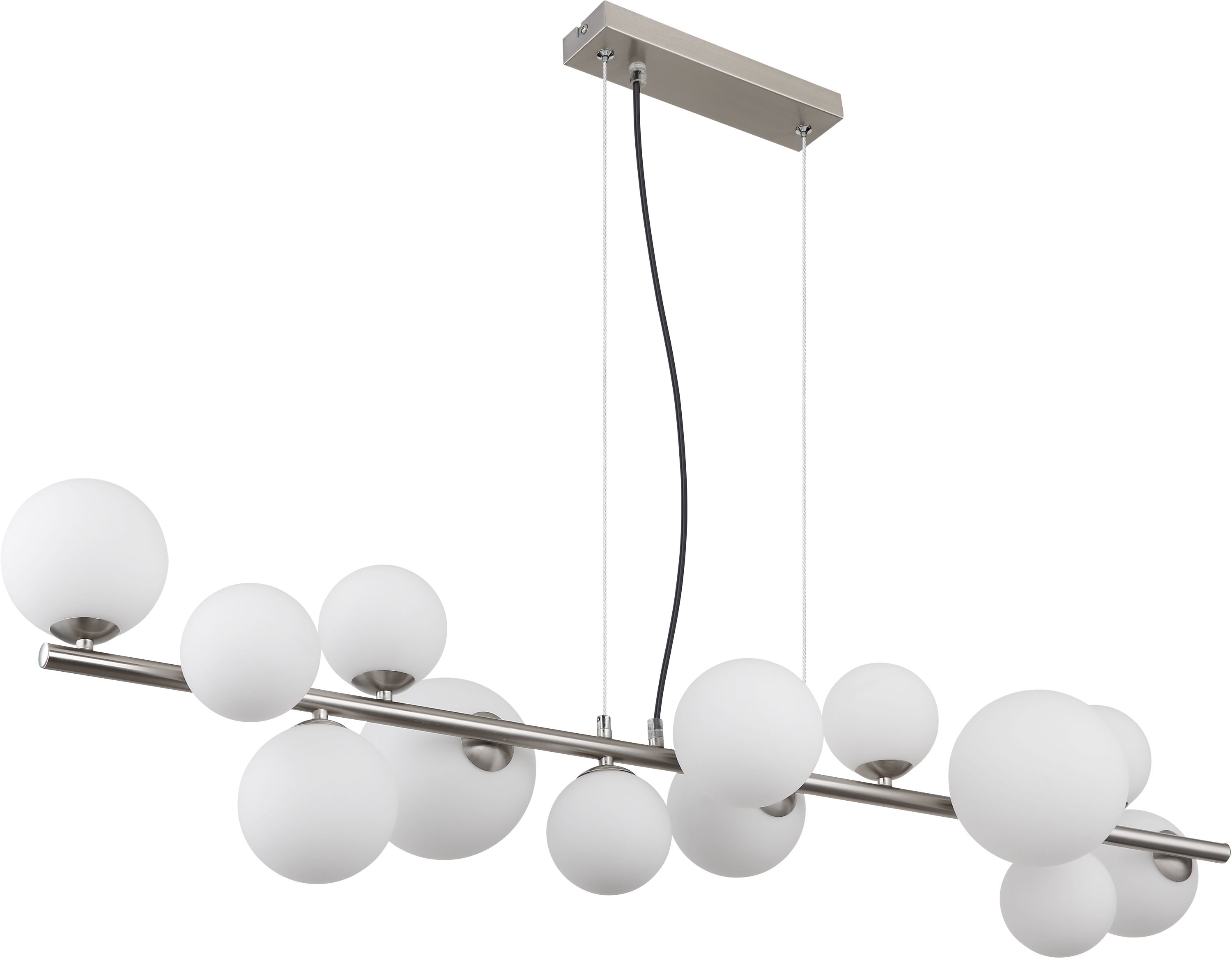 Globo Lighting Riha lampă suspendată x3.5 W alb-nichel 56140-13H