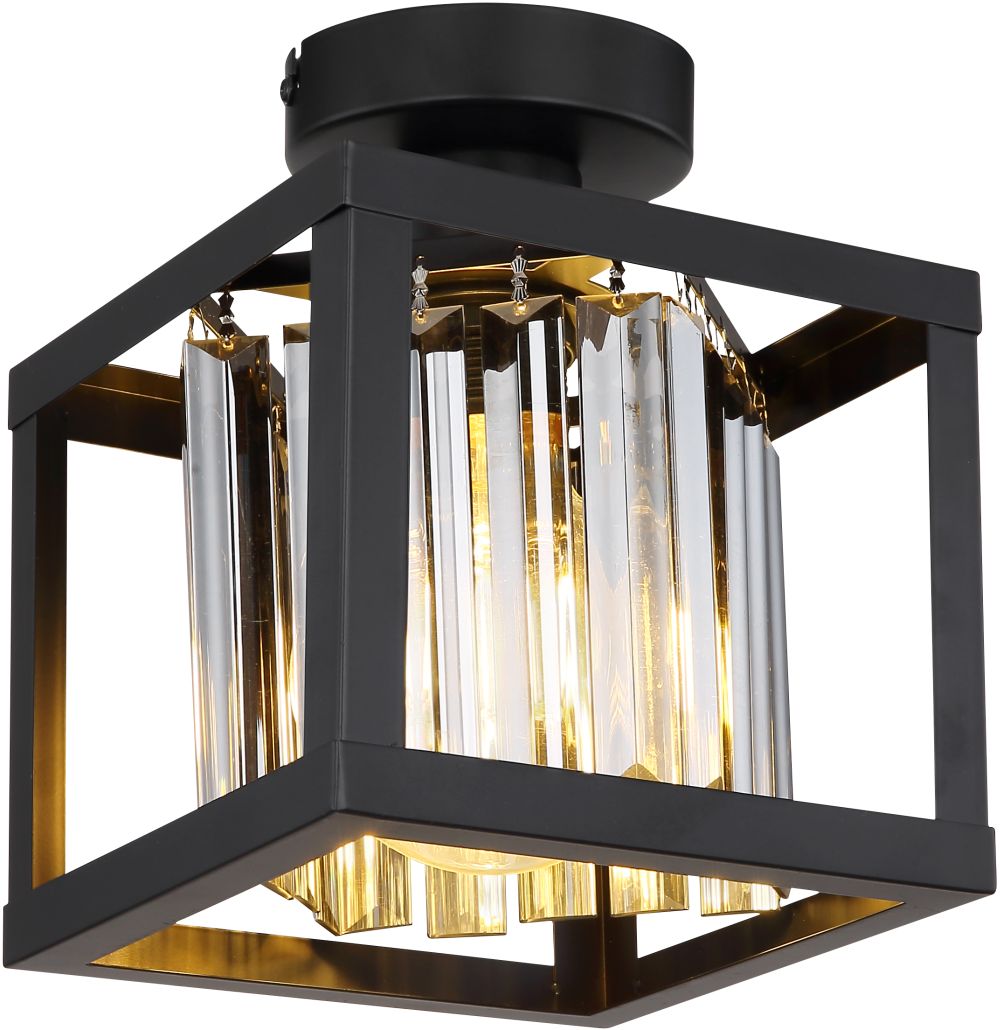 Globo Lighting Mathilde lampă de tavan 1x40 W negru-fumuriu 15697D