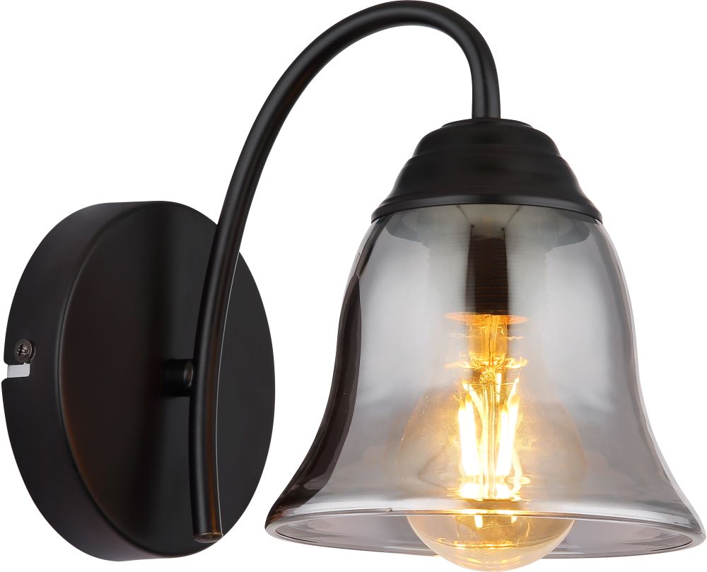 Globo Lighting Gonny lampă de perete 1x60 W negru-fumuriu 60298W