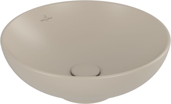 Villeroy & Boch Loop & Friends lavoar 42x42 cm rotund de blat maro/bej 4A4600AM