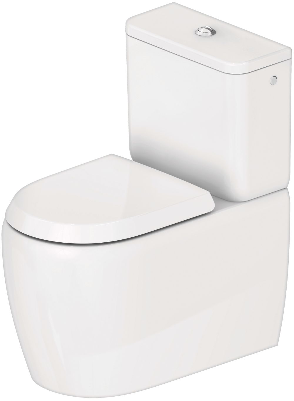 Duravit Qatego vas wc stativă fără margine alb lucios 2021092000