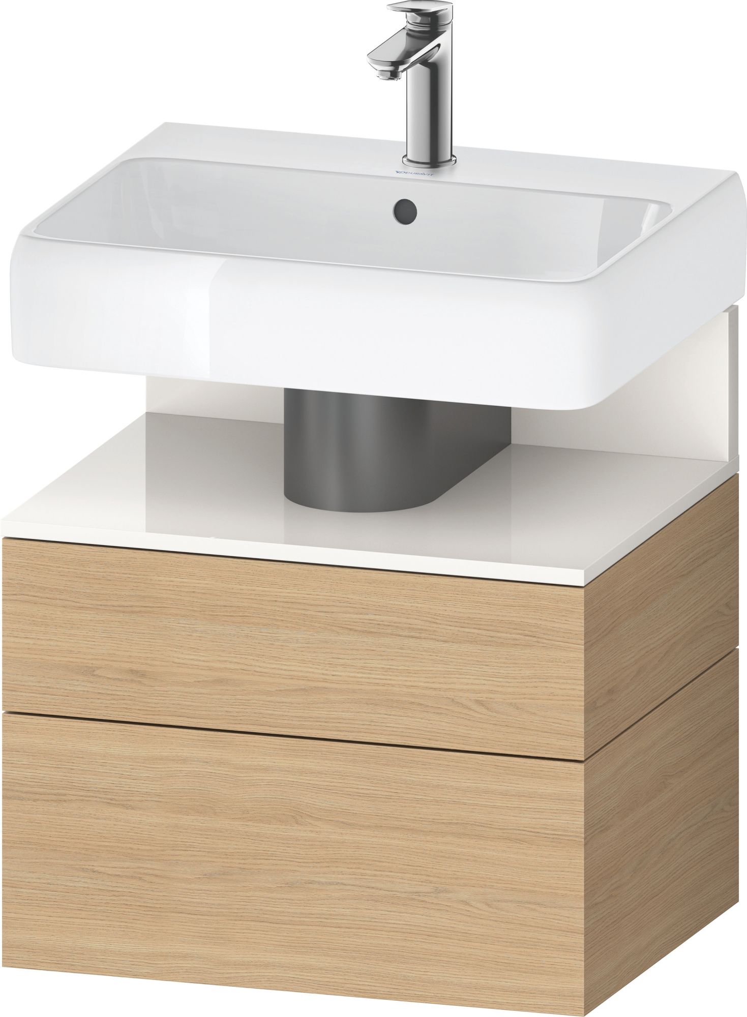 Duravit Qatego dulap 59x47x59 cm dulap atârnat sub chiuvetă alb-stejar QA4393022300010