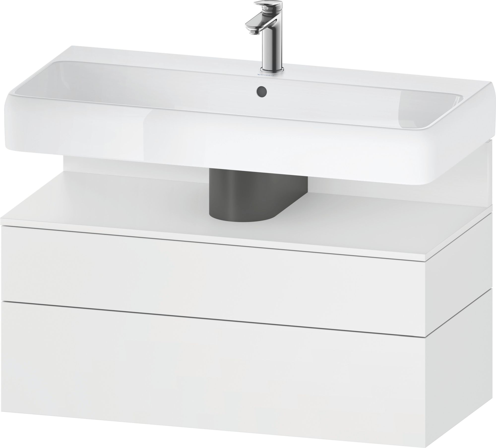 Duravit Qatego dulap 99x47x59 cm sub chiuveta pe perete alb QA4395018180010