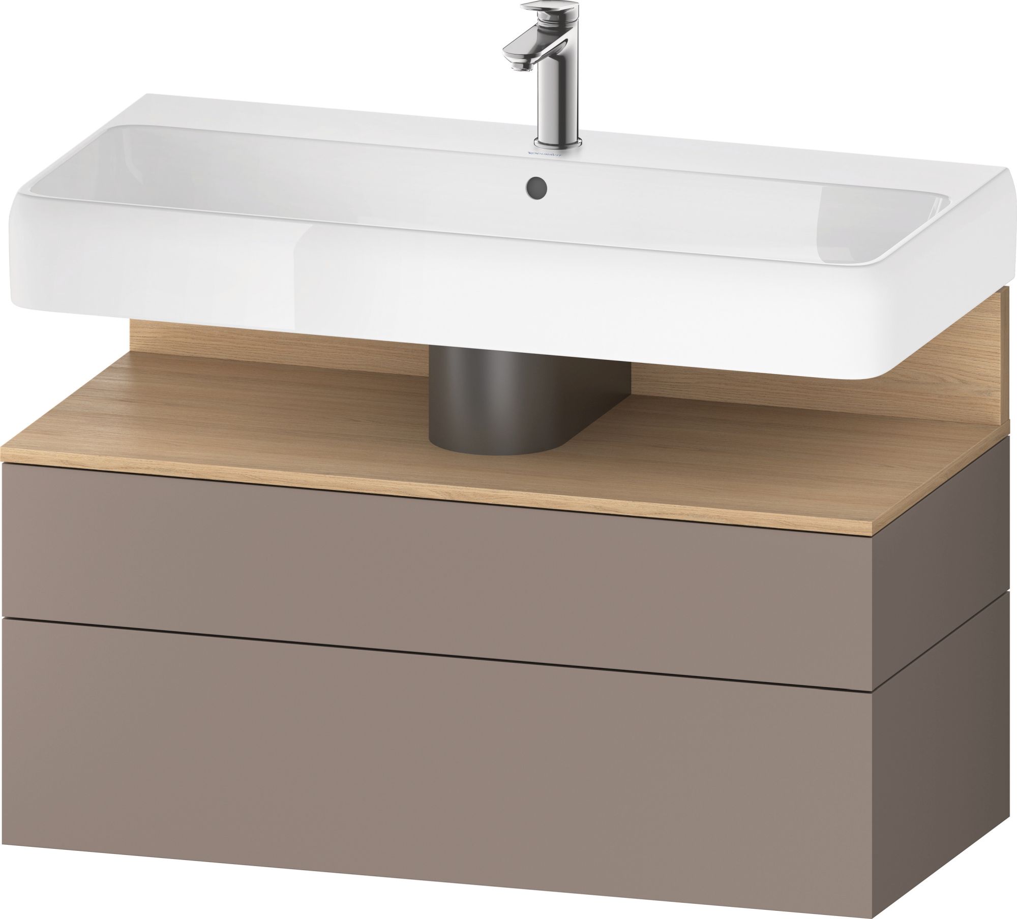 Duravit Qatego dulap 99x47x59 cm sub chiuveta pe perete stejar QA4395030430010