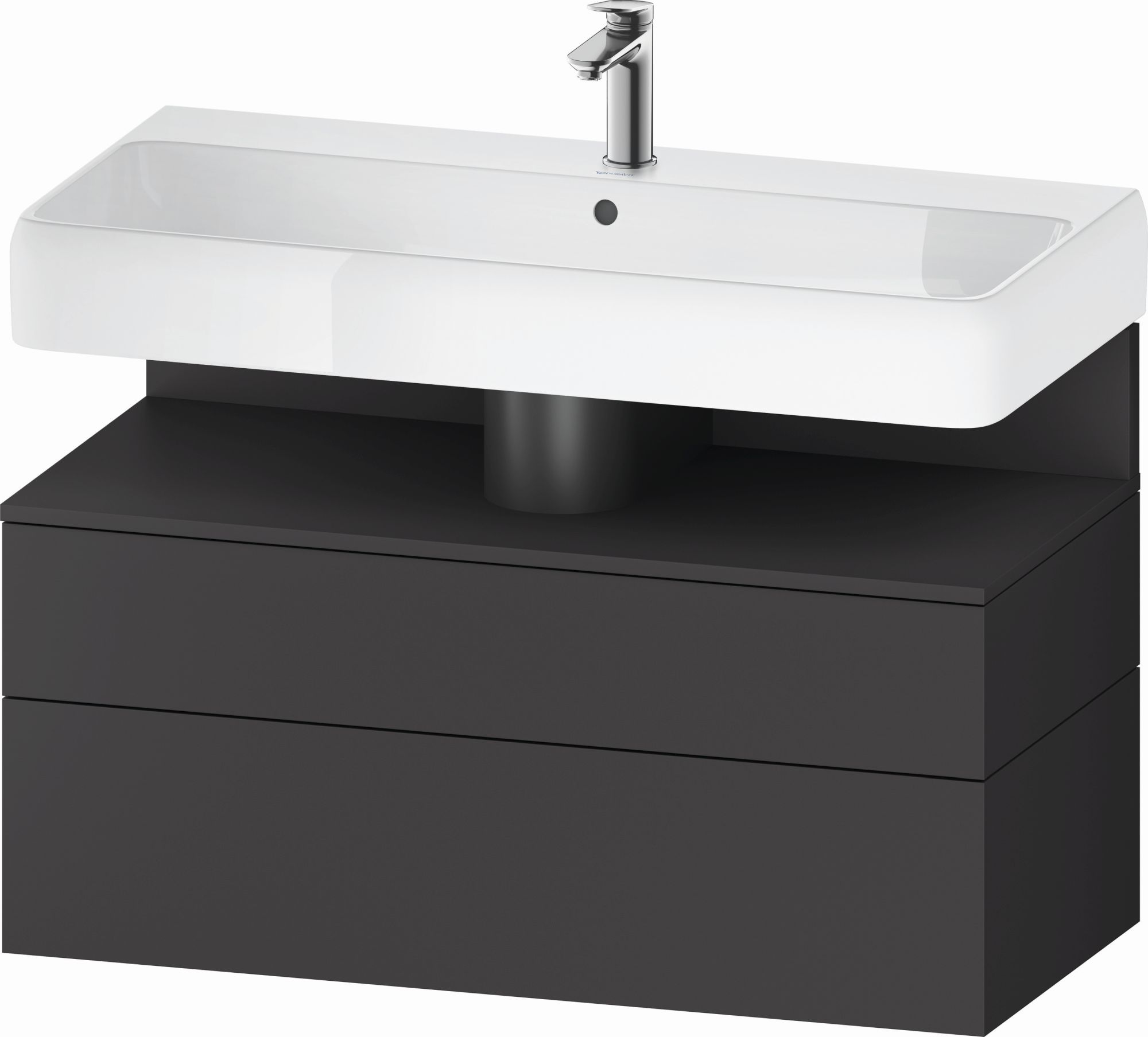 Duravit Qatego dulap 99x47x59 cm sub chiuveta pe perete grafit QA4395049490010