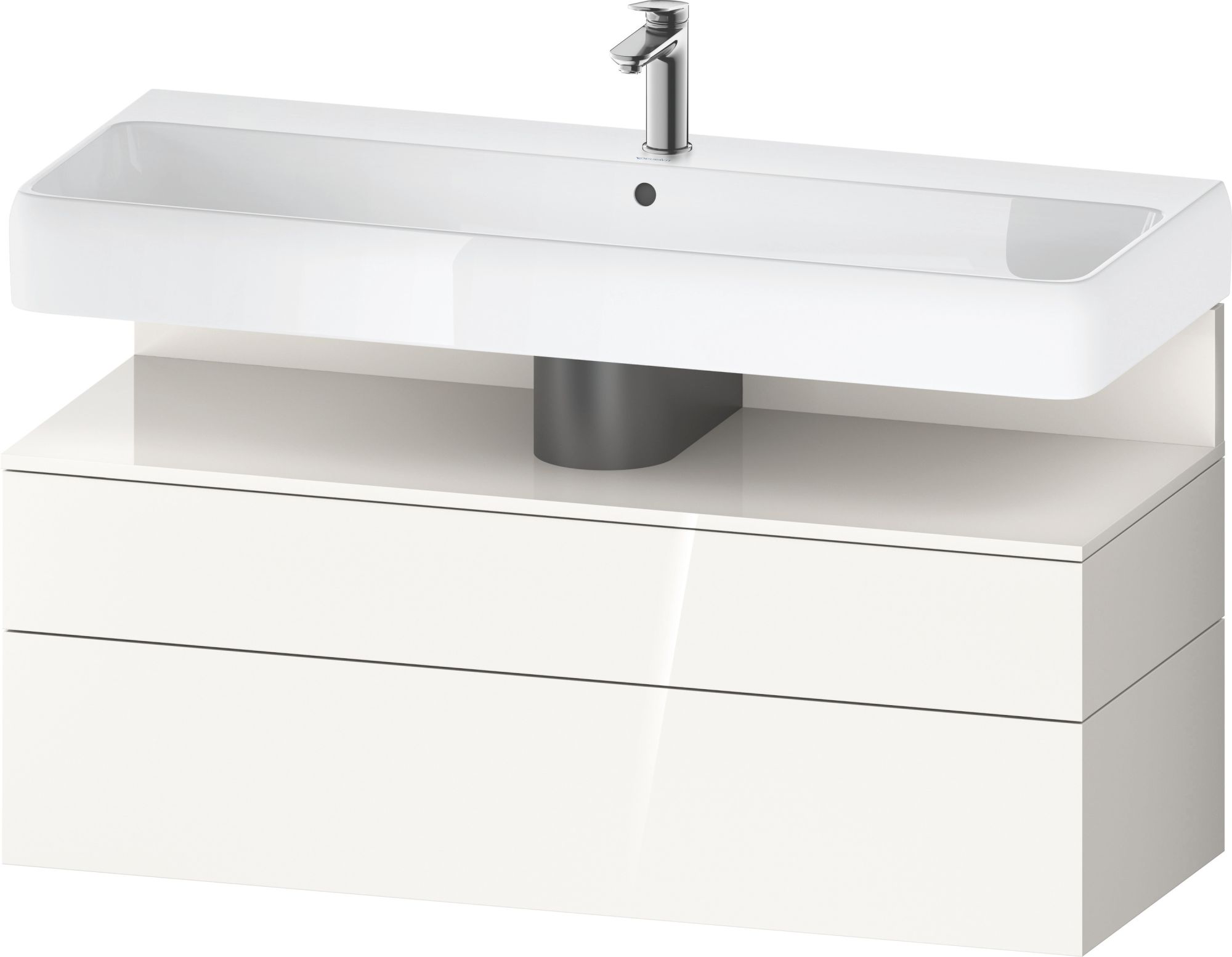 Duravit Qatego dulap 119x47x59 cm sub chiuveta pe perete alb QA4396022220010