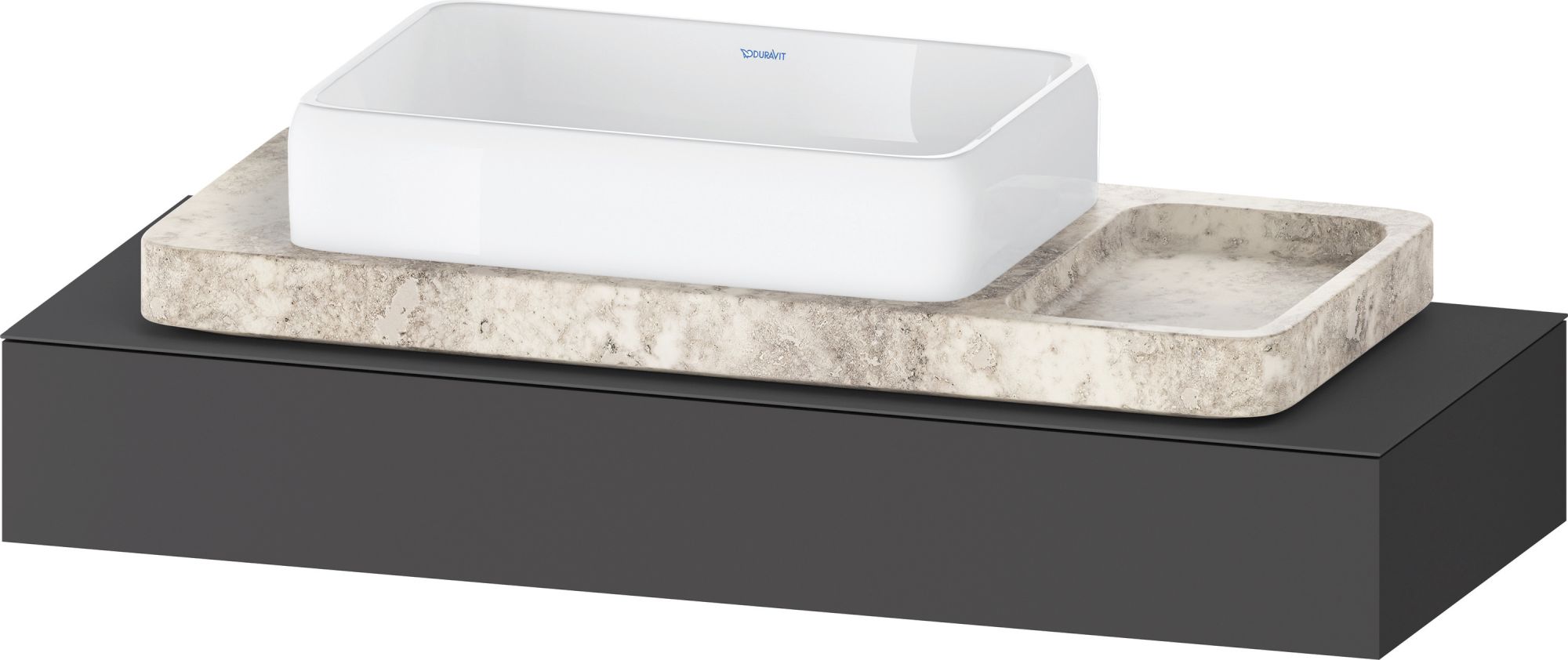 Duravit Qatego consolă 120x47x17 cm grafit QA4699049490000