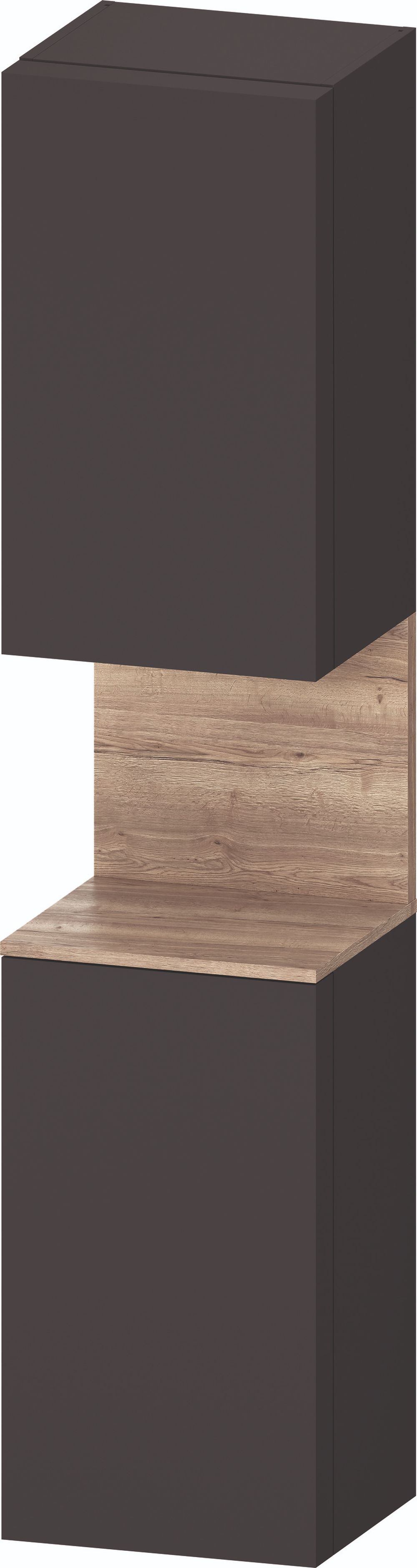 Duravit Qatego dulap 40x36x176 cm laterala pe perete grafit-lemn QA1346L55490010