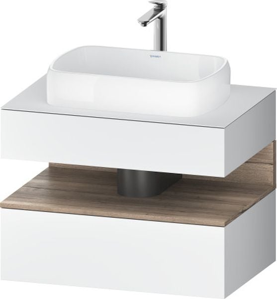Duravit Qatego dulap 80x55x60 cm sub chiuveta pe perete alb-stejar QA4730055180000