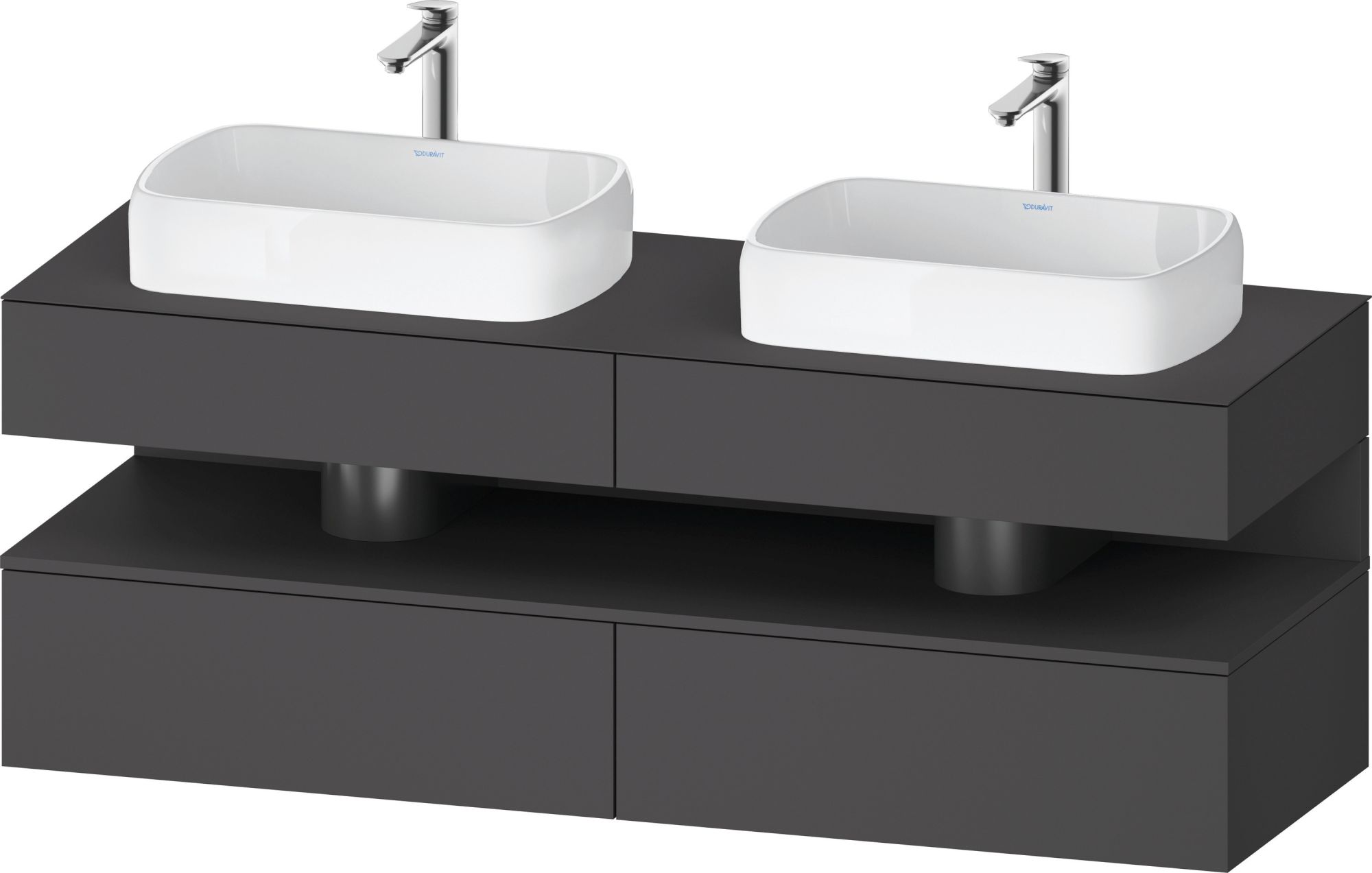 Duravit Qatego dulap 160x55x60 cm sub chiuveta pe perete grafit QA4779049490010