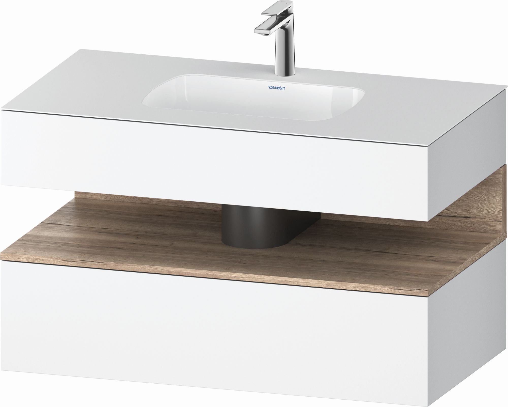 Duravit Qatego lavoar cu dulap 100 cm alb QA4786055180010