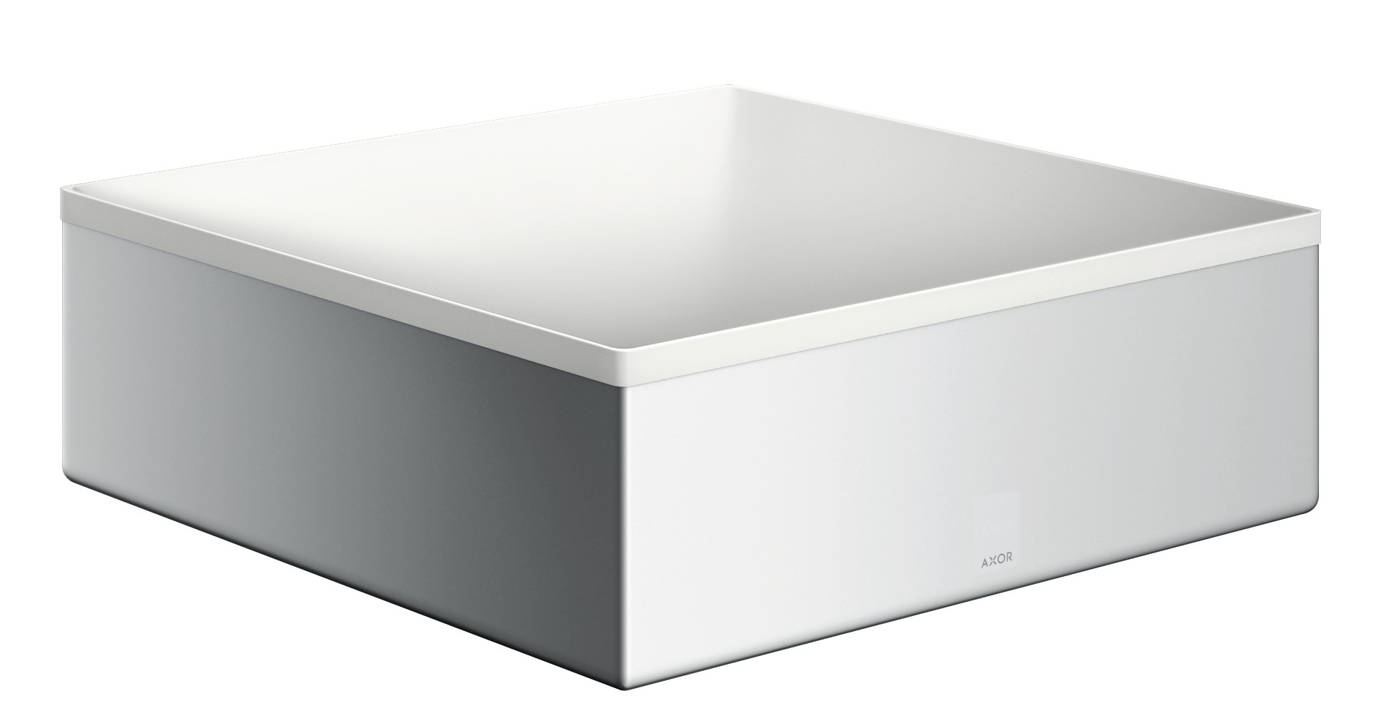 Axor Suite lavoar 28.5x28.5 cm pătrat de blat alb-argint 42002000