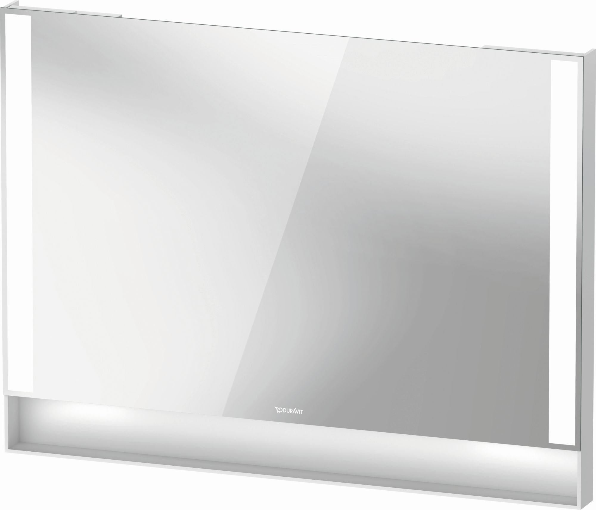 Duravit Qatego oglindă 100x75 cm dreptunghiular cu iluminare alb QA7083018180100