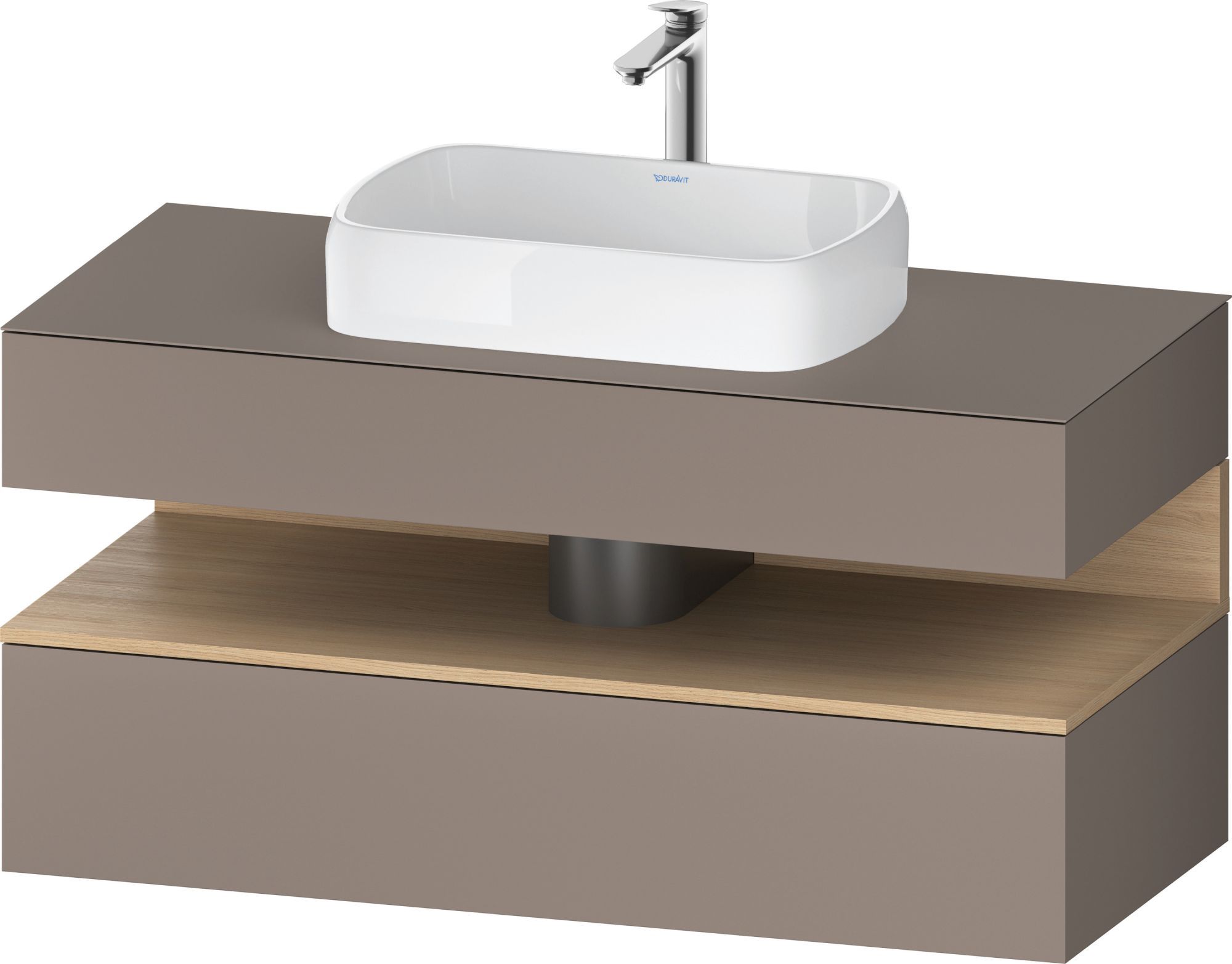 Duravit Qatego dulap 120x55x60 cm sub chiuveta pe perete stejar QA4732030430010