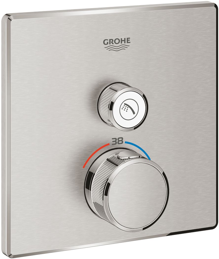 Grohe Grohtherm SmartControl baterie de duș ascuns cu termostat SuperSteel 29123DC0