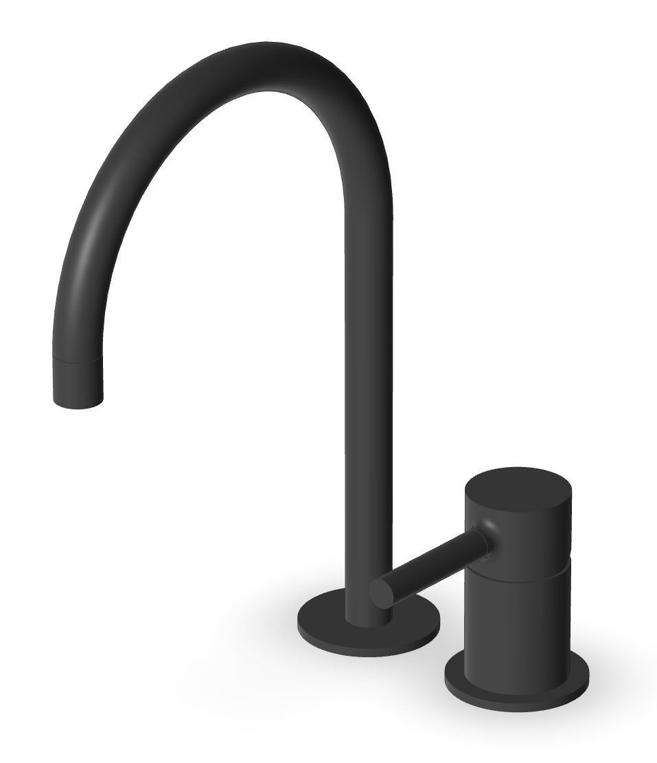 Zucchetti Pan baterie lavoar stativ negru ZP6223.N6