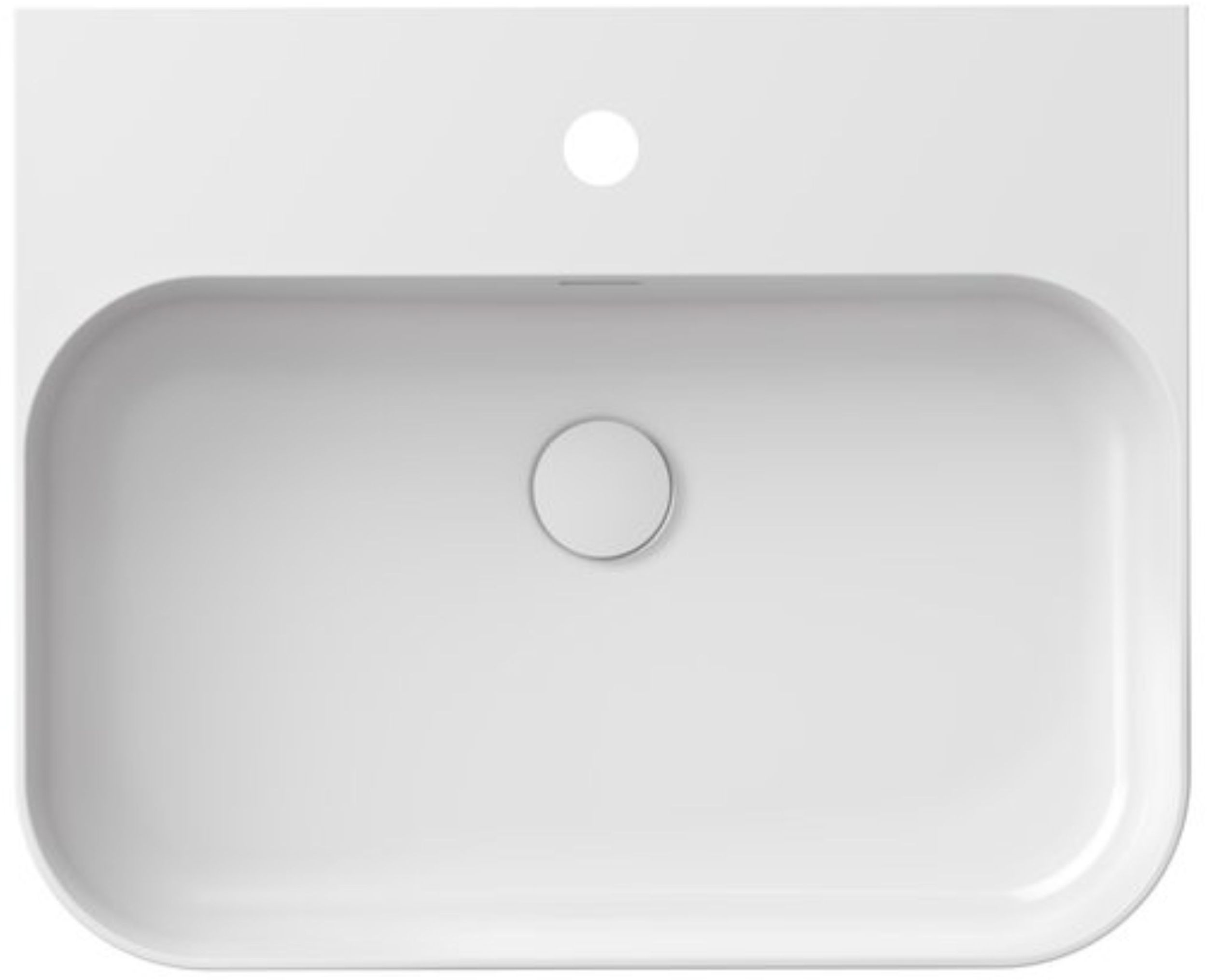 Ravak Ceramic lavoar 55x45 cm semicircular clasică-de blat alb XJX01155006