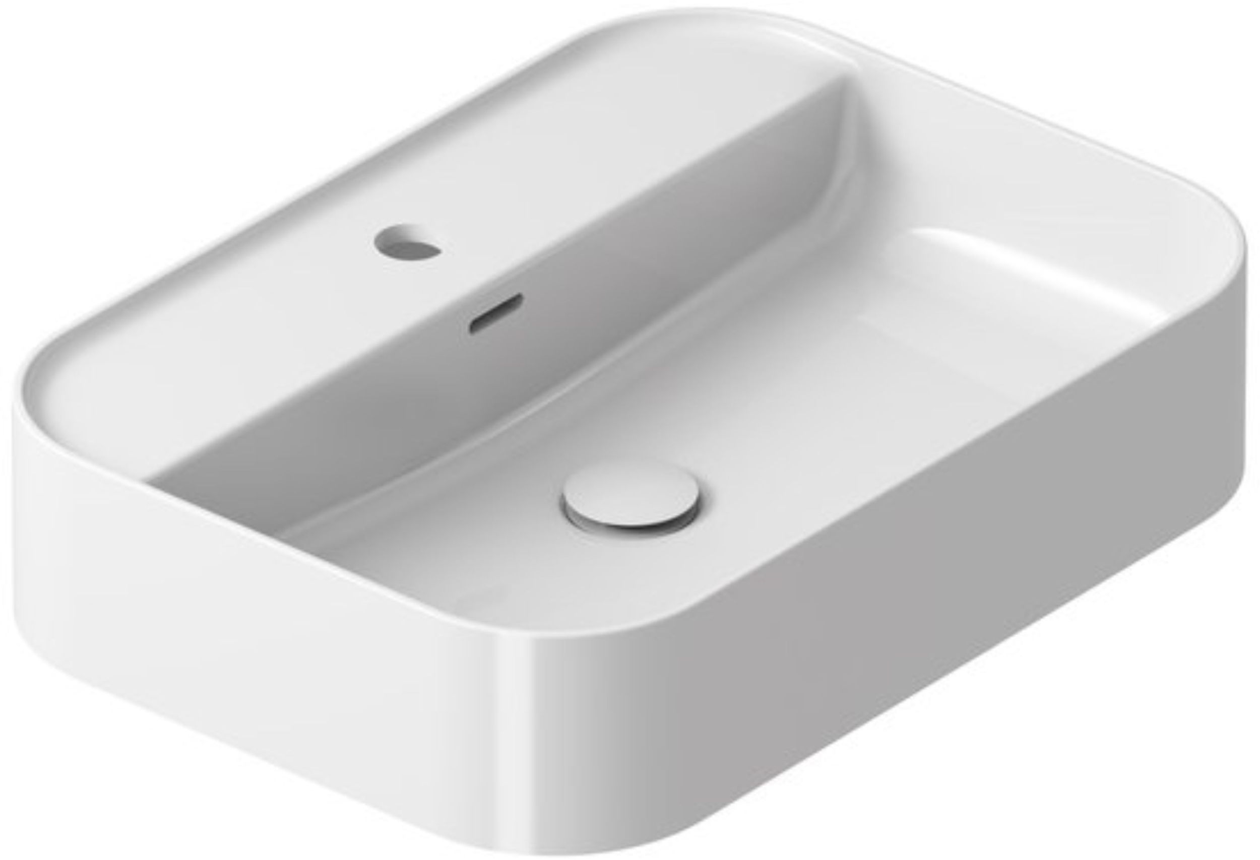 Ravak Ceramic lavoar 55x40 cm dreptunghiular de blat alb XJX01155005