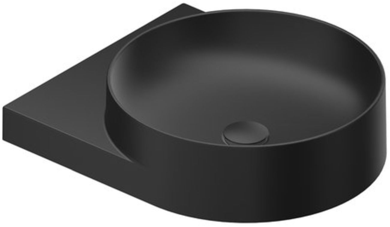 Ravak Yard lavoar 50x40.5 cm semicircular clasică-mobilier negru XJX0D240002
