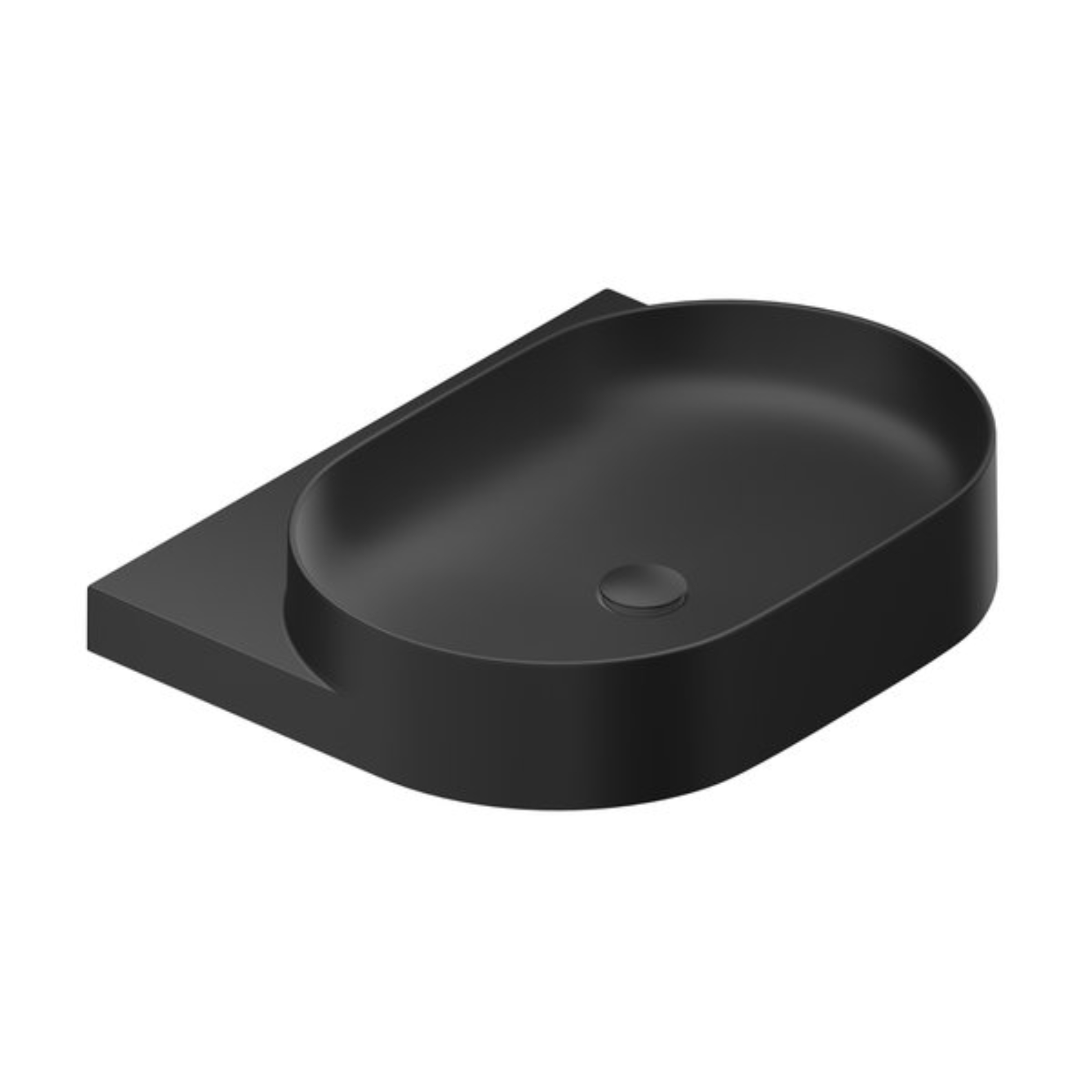 Ravak Yard lavoar 60.5x50 cm semicircular clasică-mobilier negru XJX0D060000